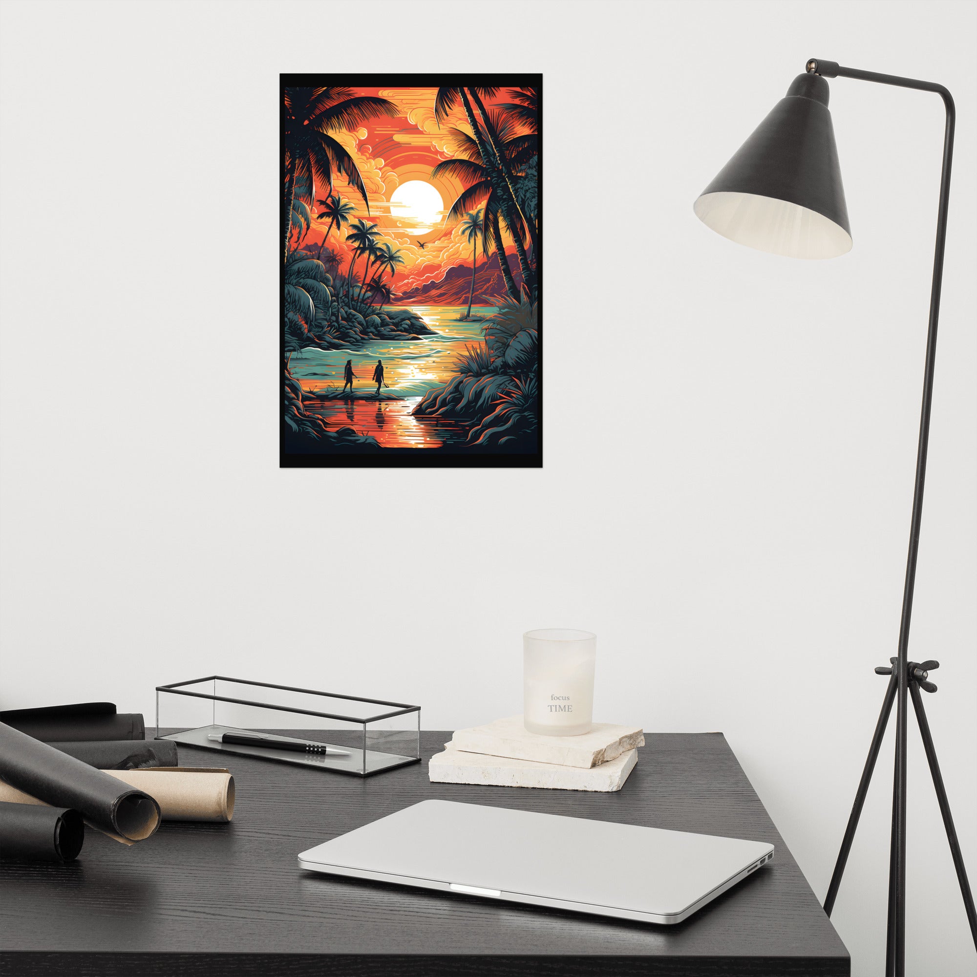 Liquid Sunset Poster
