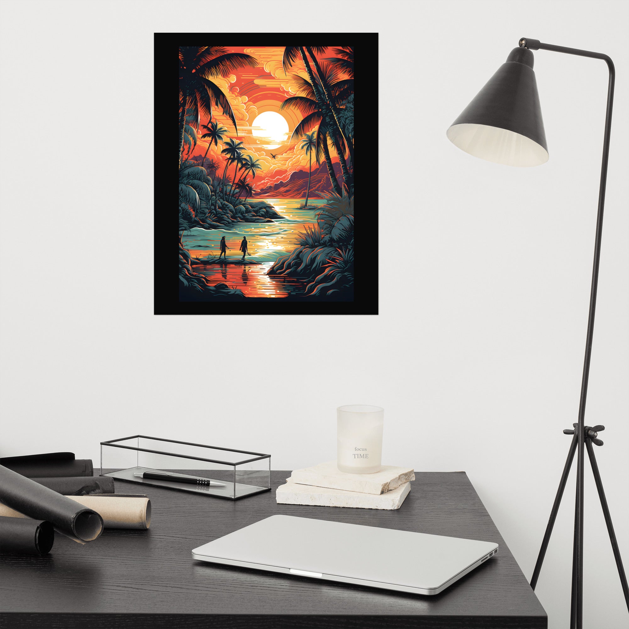 Liquid Sunset Poster