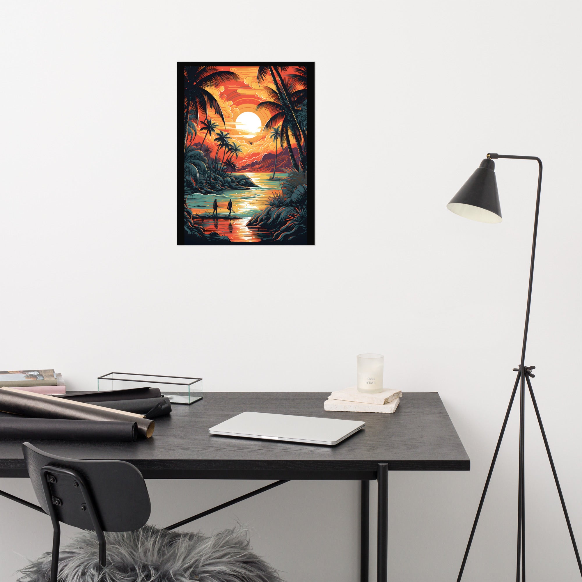 Liquid Sunset Poster