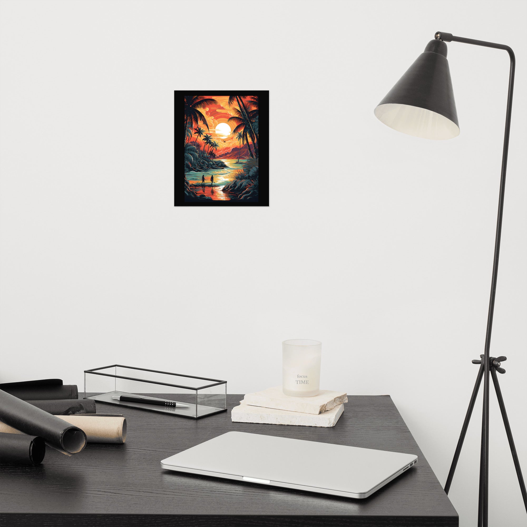 Liquid Sunset Poster