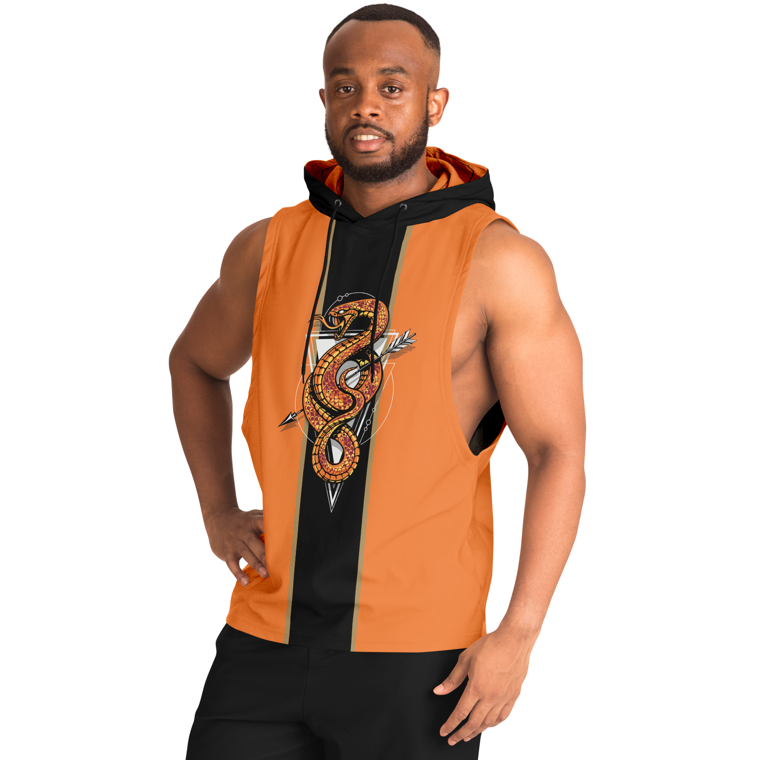Viper Drop Armhole Hoodie Orange Edition