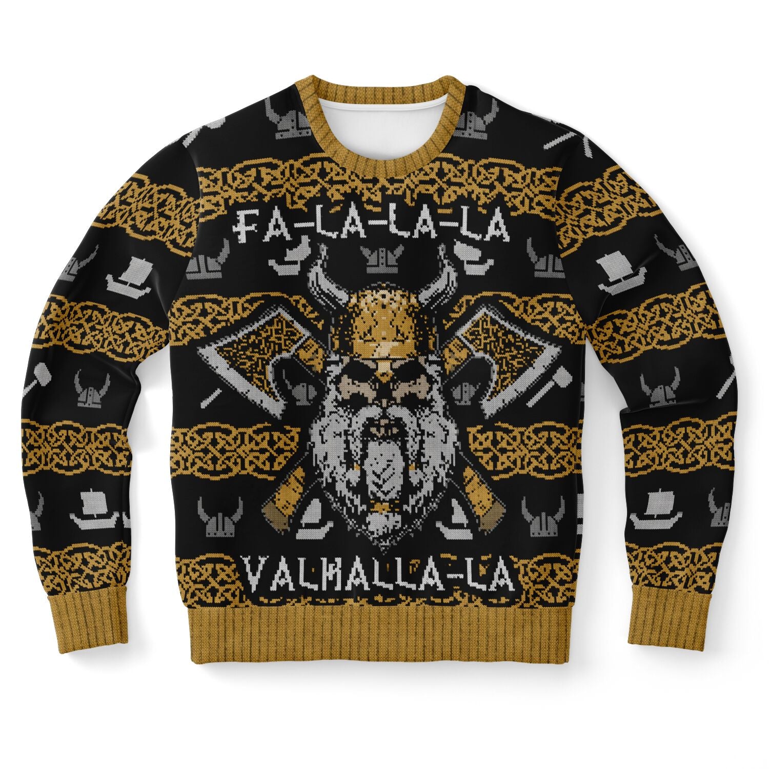 Fa la la la la Vahalala Viking Ugly Christmas Sweatshirt