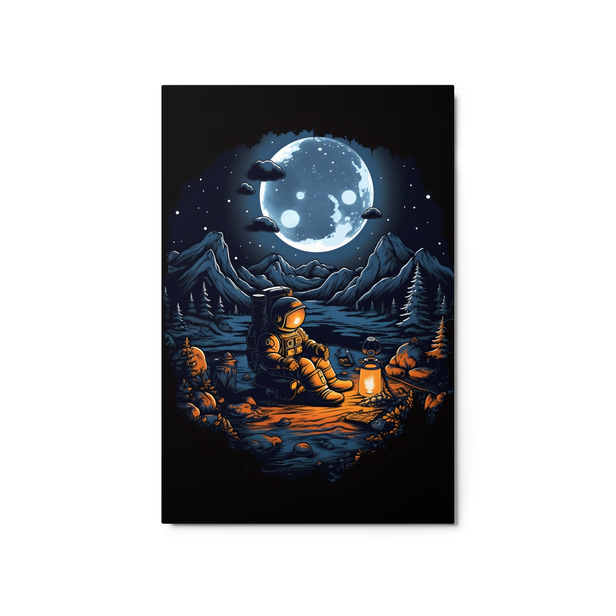 Lunar Luminary Metal Print