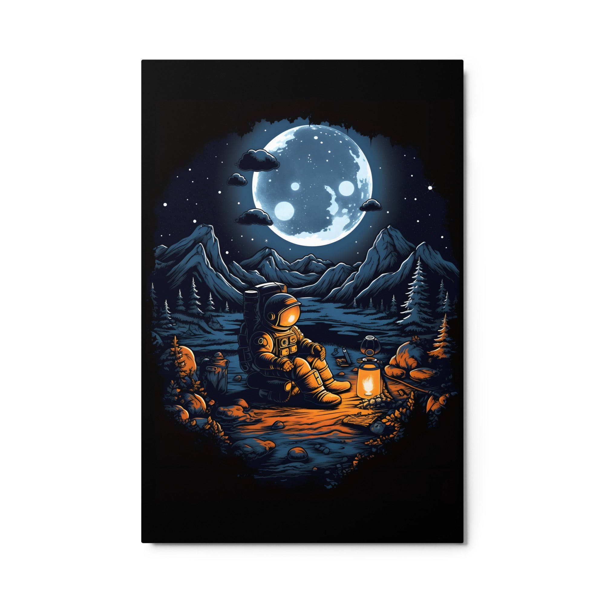 Lunar Luminary Metal Print