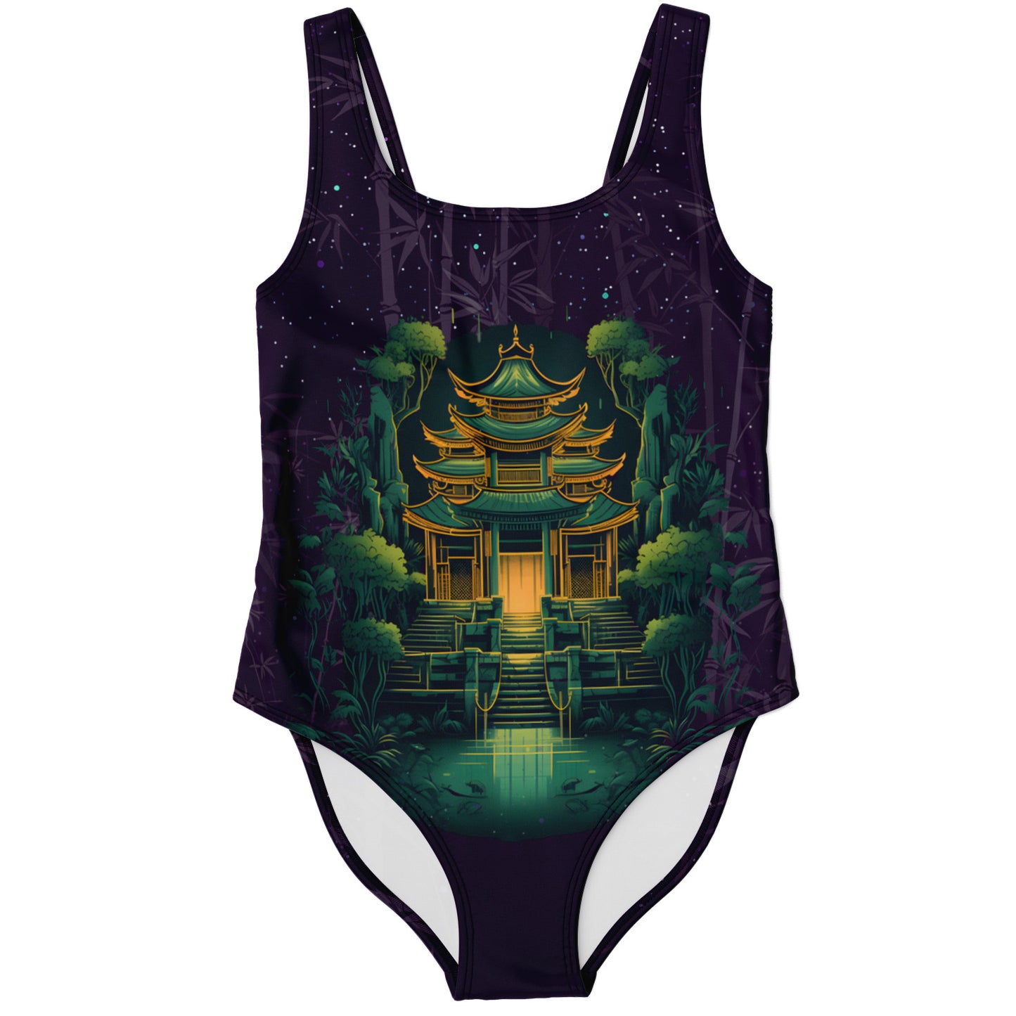 Bamboo Beats Women's One-Piece Swimsuit - Redwolf Jersey Works