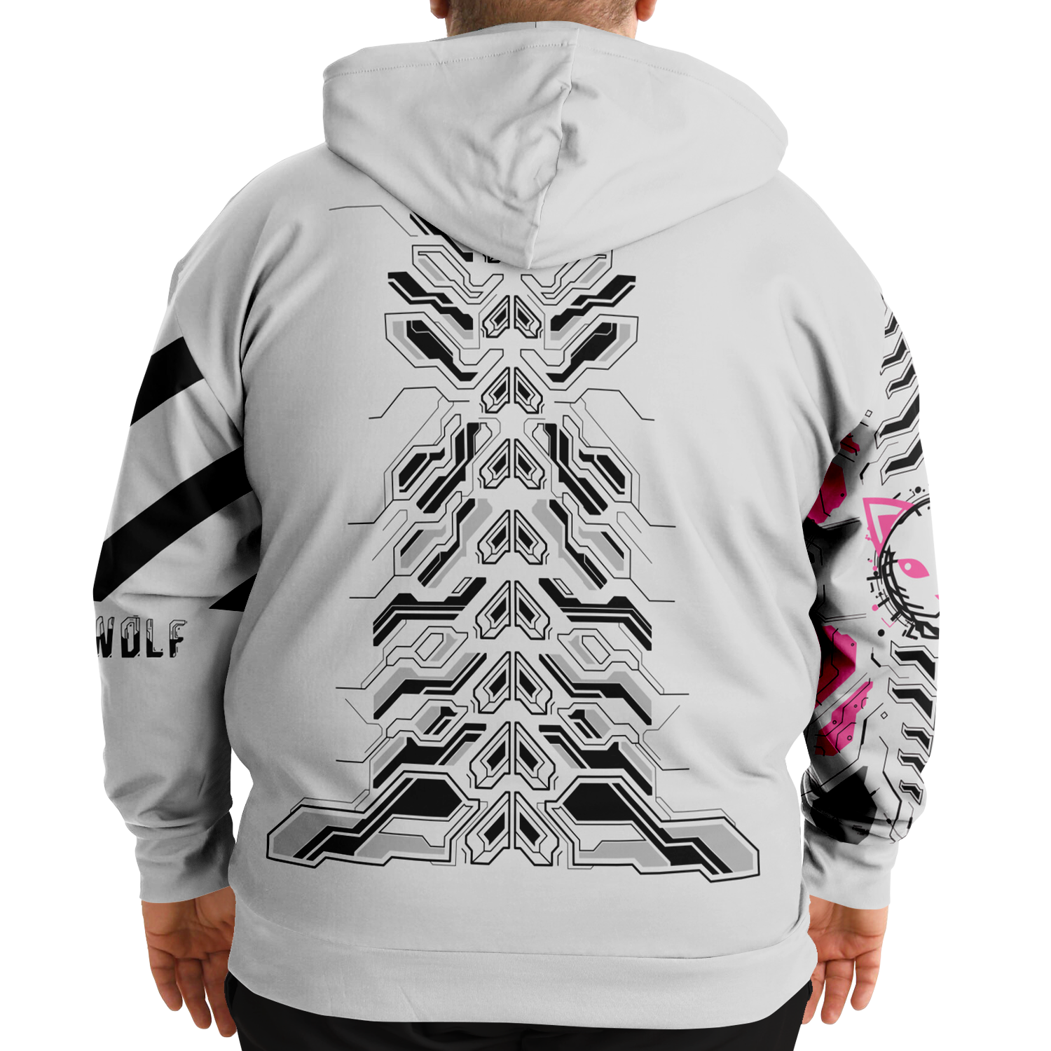 Quantum Circuit Mayu Plus Size Graphic Hoodie