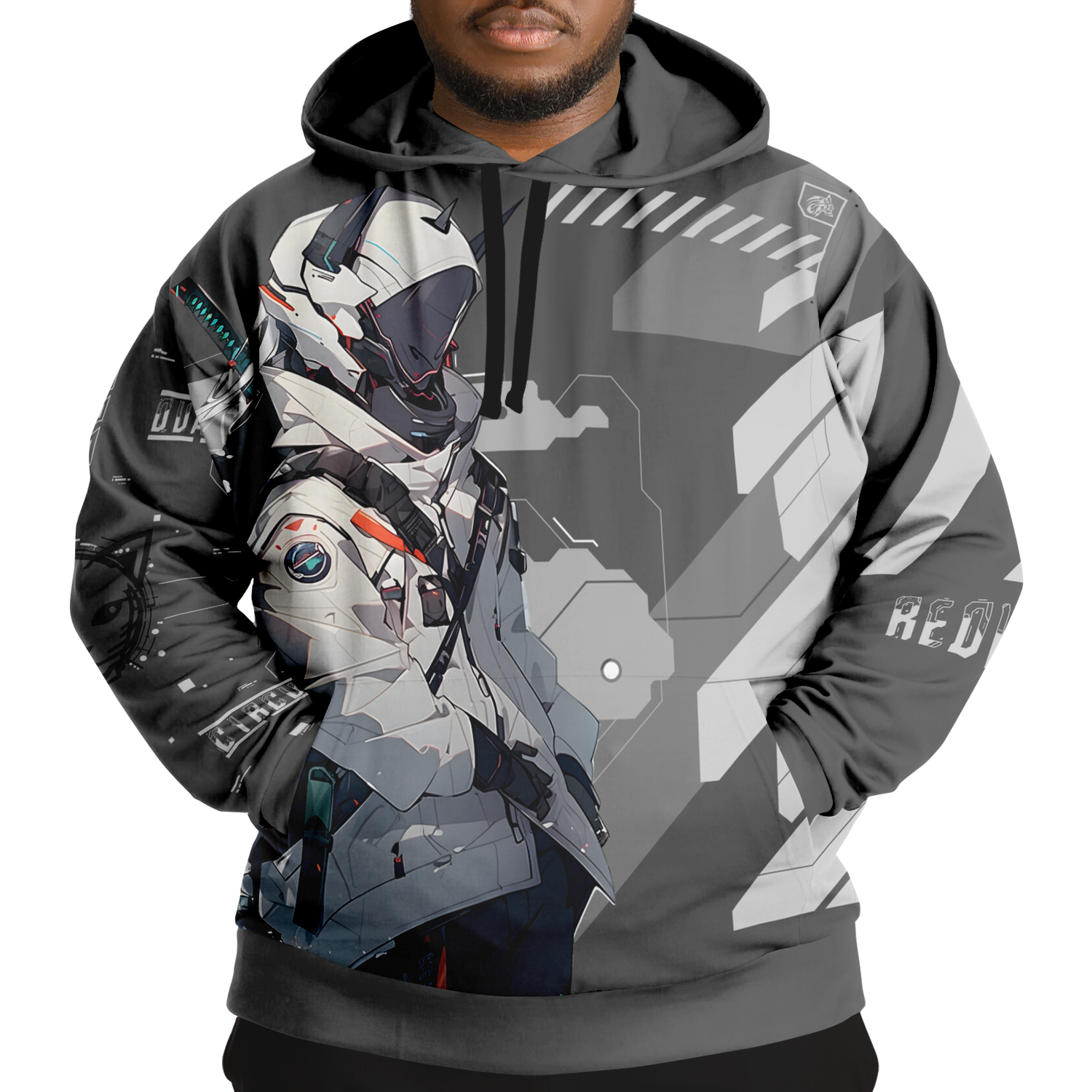 Quantum Circuit Yasu Plus Size Graphic Hoodie