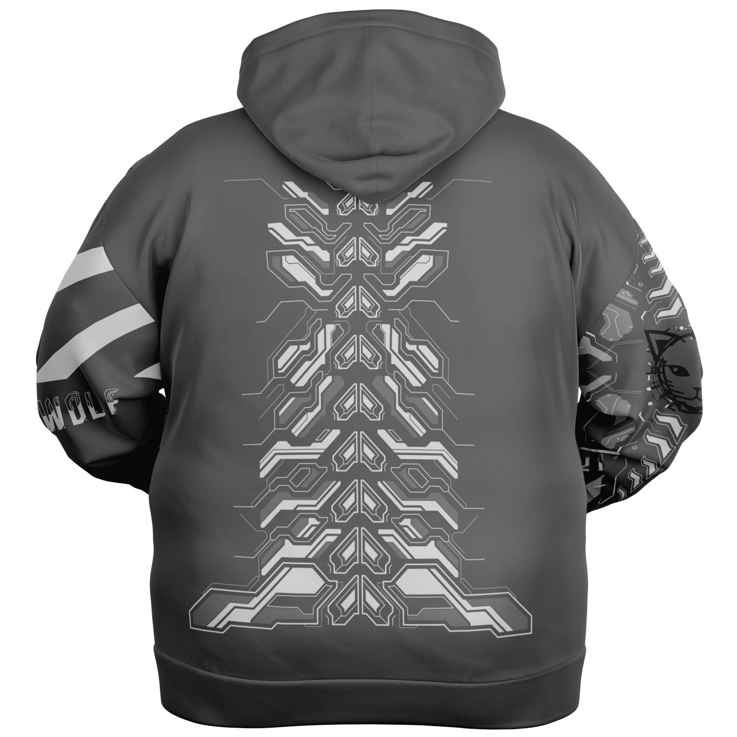 Quantum Circuit Yasu Plus Size Graphic Hoodie