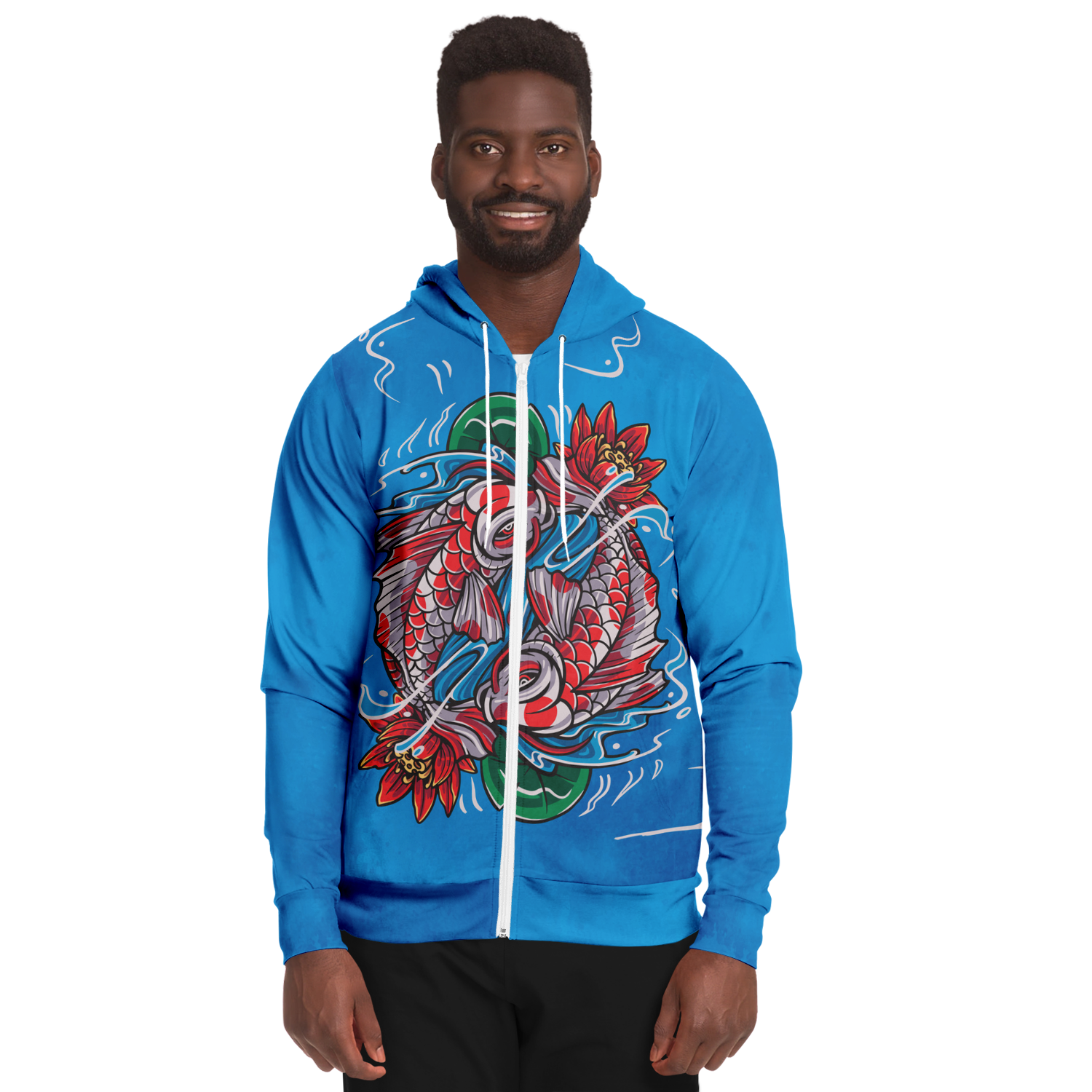 Koi Zip-Up Hoodie