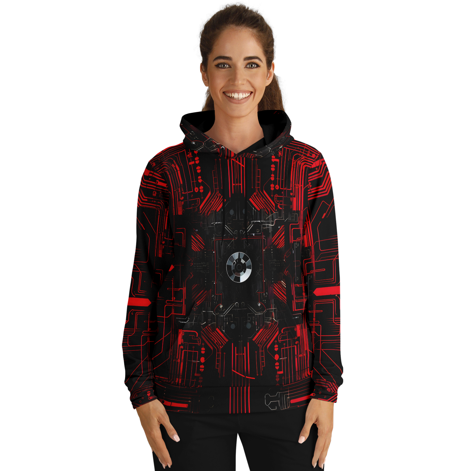 Quantum Circuit Graphic Hoodie 1