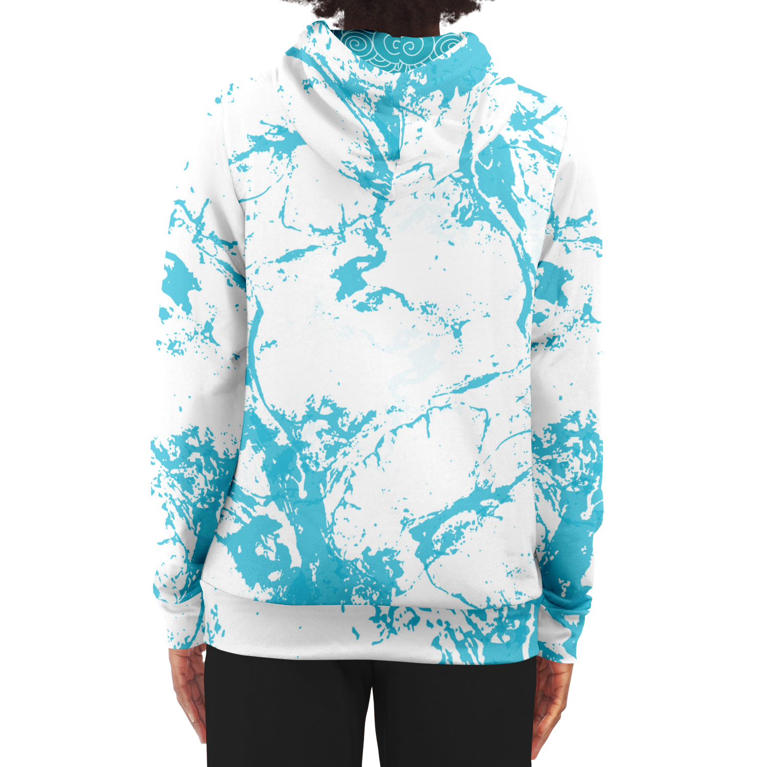 Tiger Wave Zip-Up Hoodie