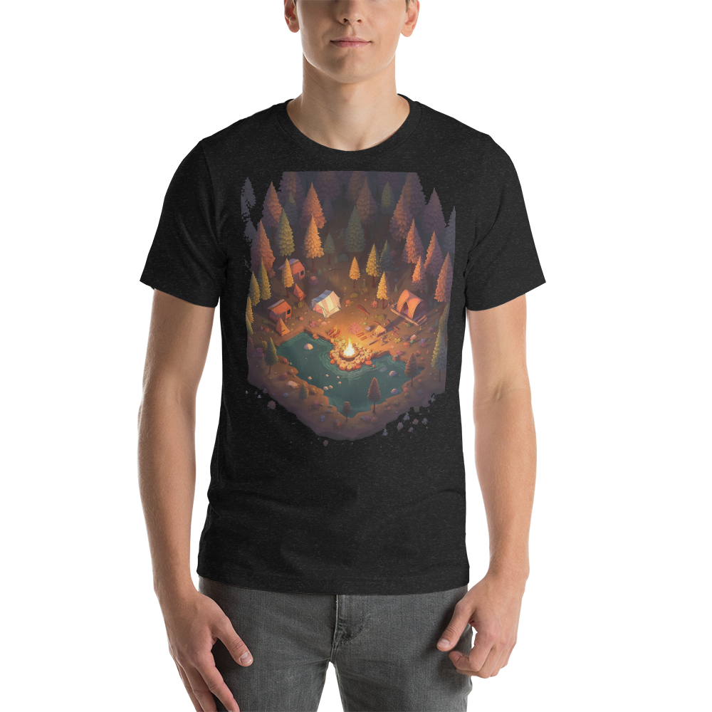 Pixel Camping Graphic t-shirt