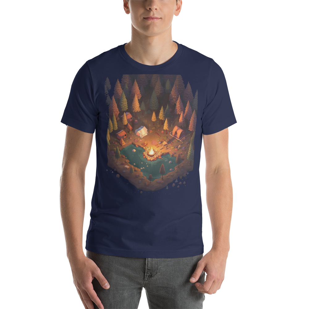 Pixel Camping Graphic t-shirt