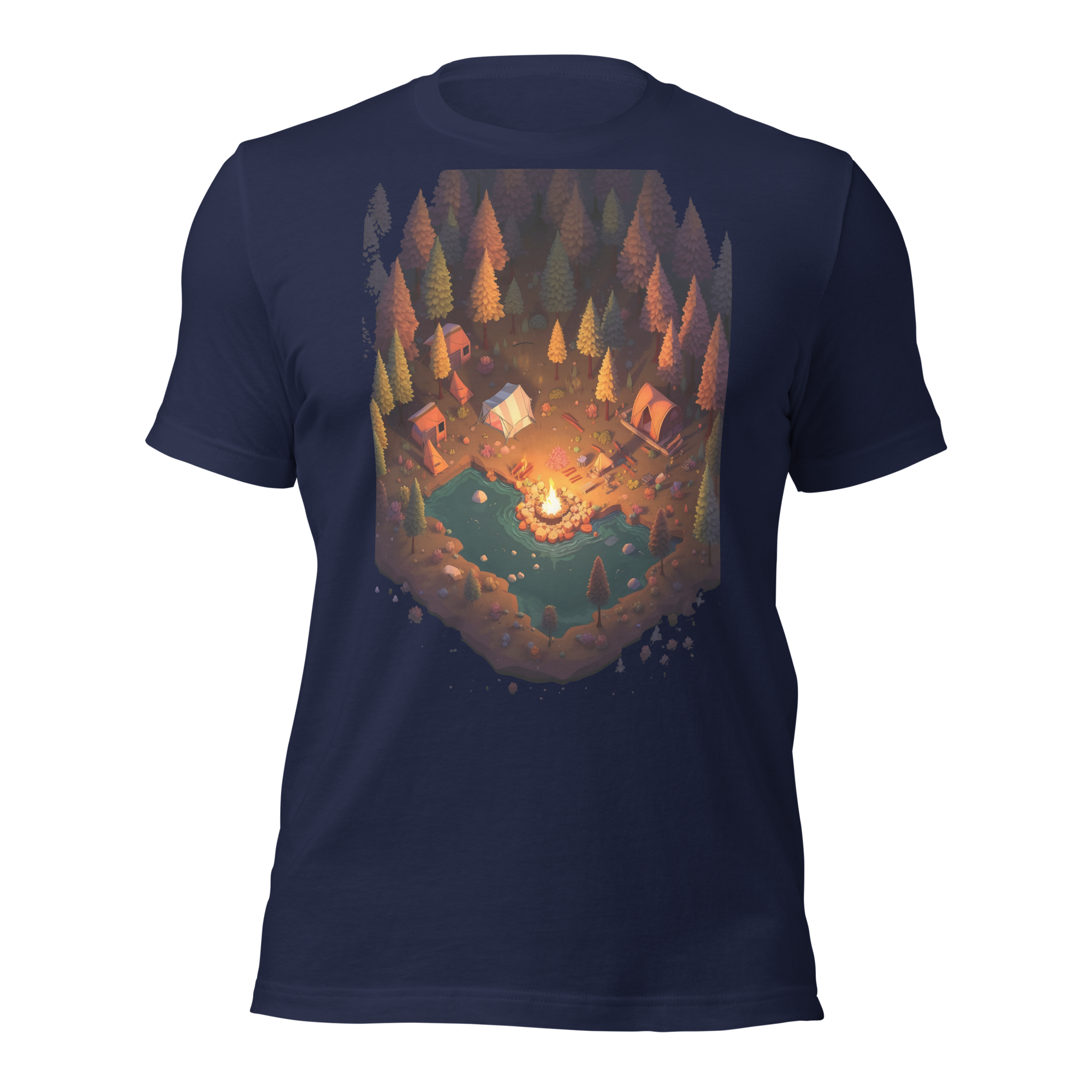 Pixel Camping Graphic t-shirt
