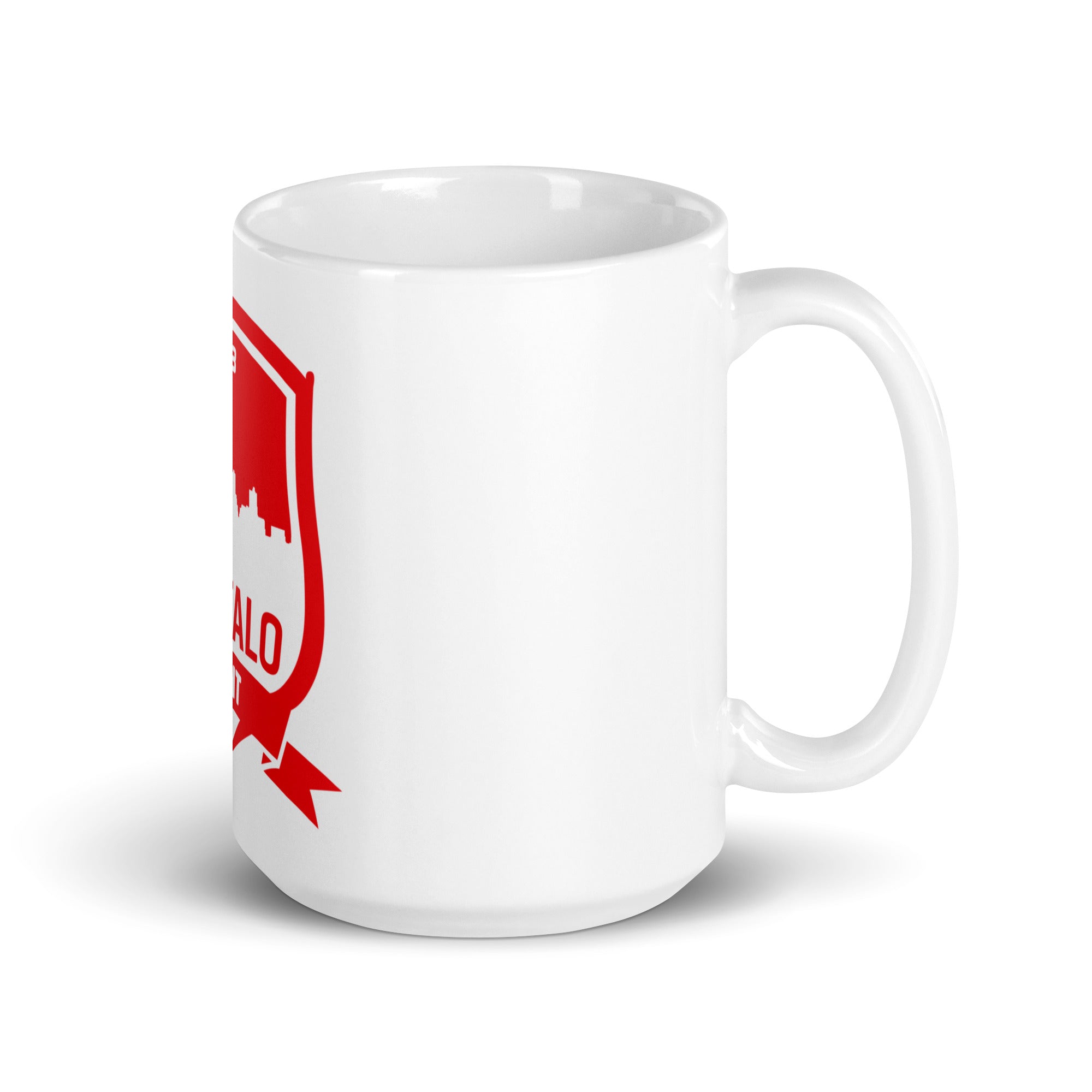 White glossy mug