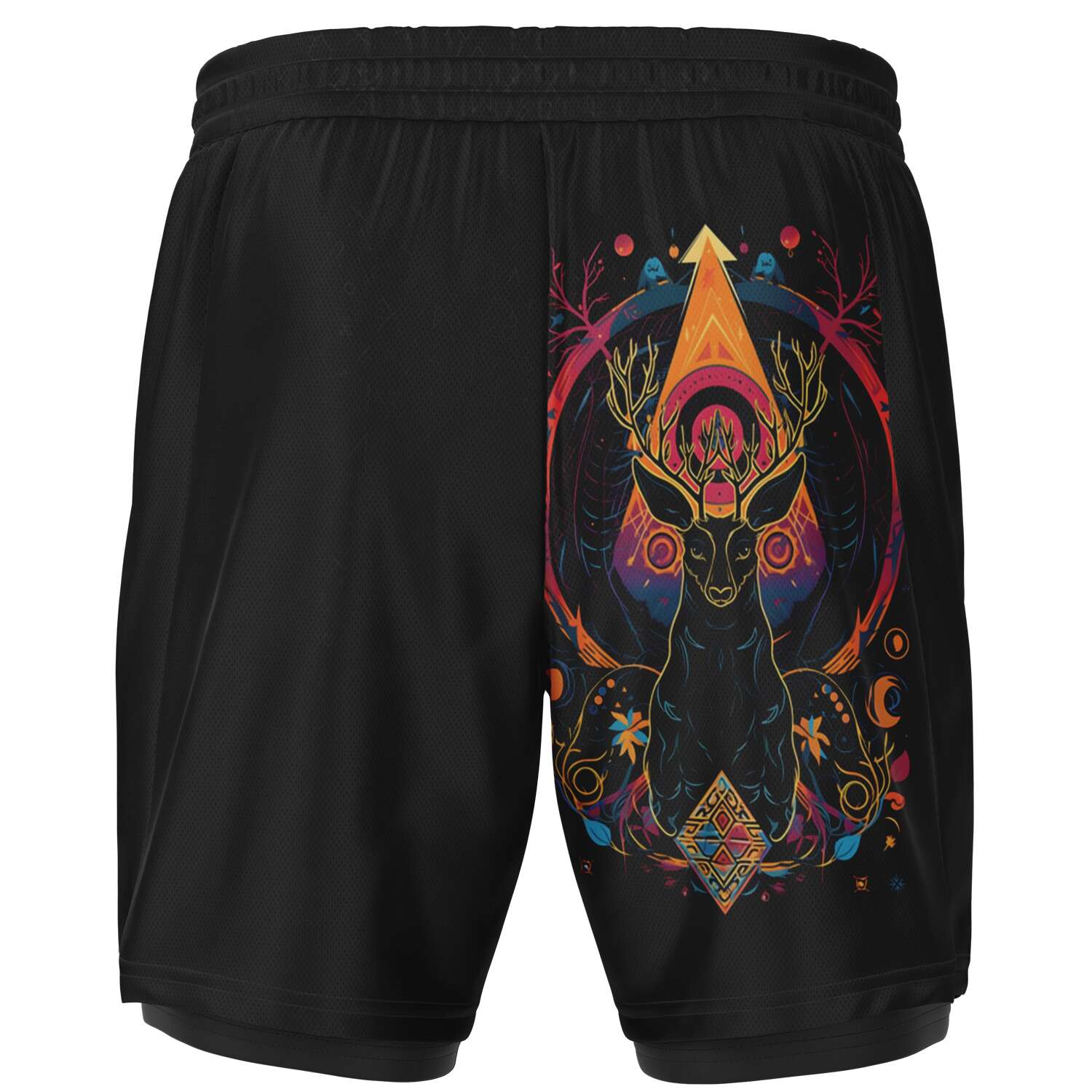 Lupine Dreams 2 in 1 shorts - Redwolf Jersey Works