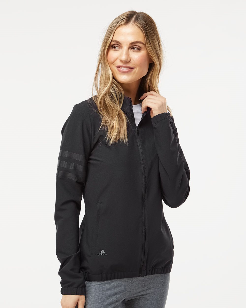 Embroidered Adidas 3 Stripes Warm Up Jacket - Redwolf Jersey Works