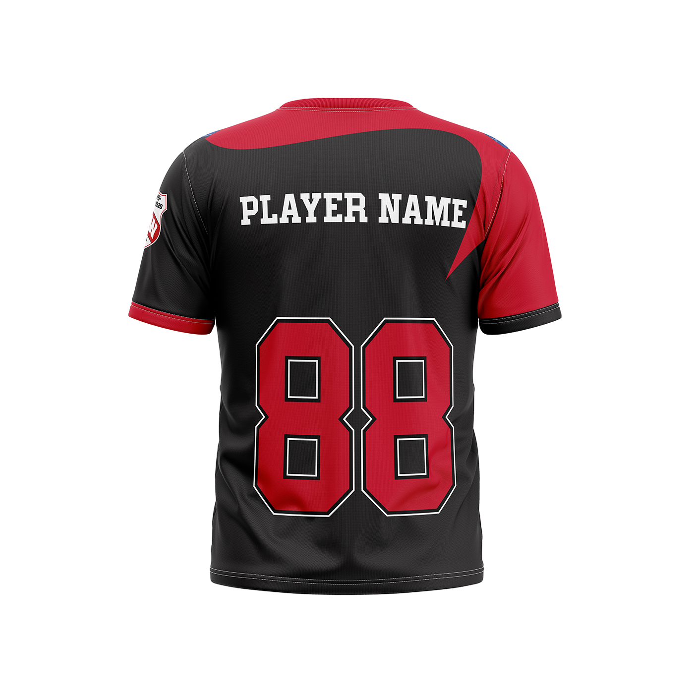 SHAW Eyes of The Wolf Performance Tee Shirt Red - Redwolf Jersey Works