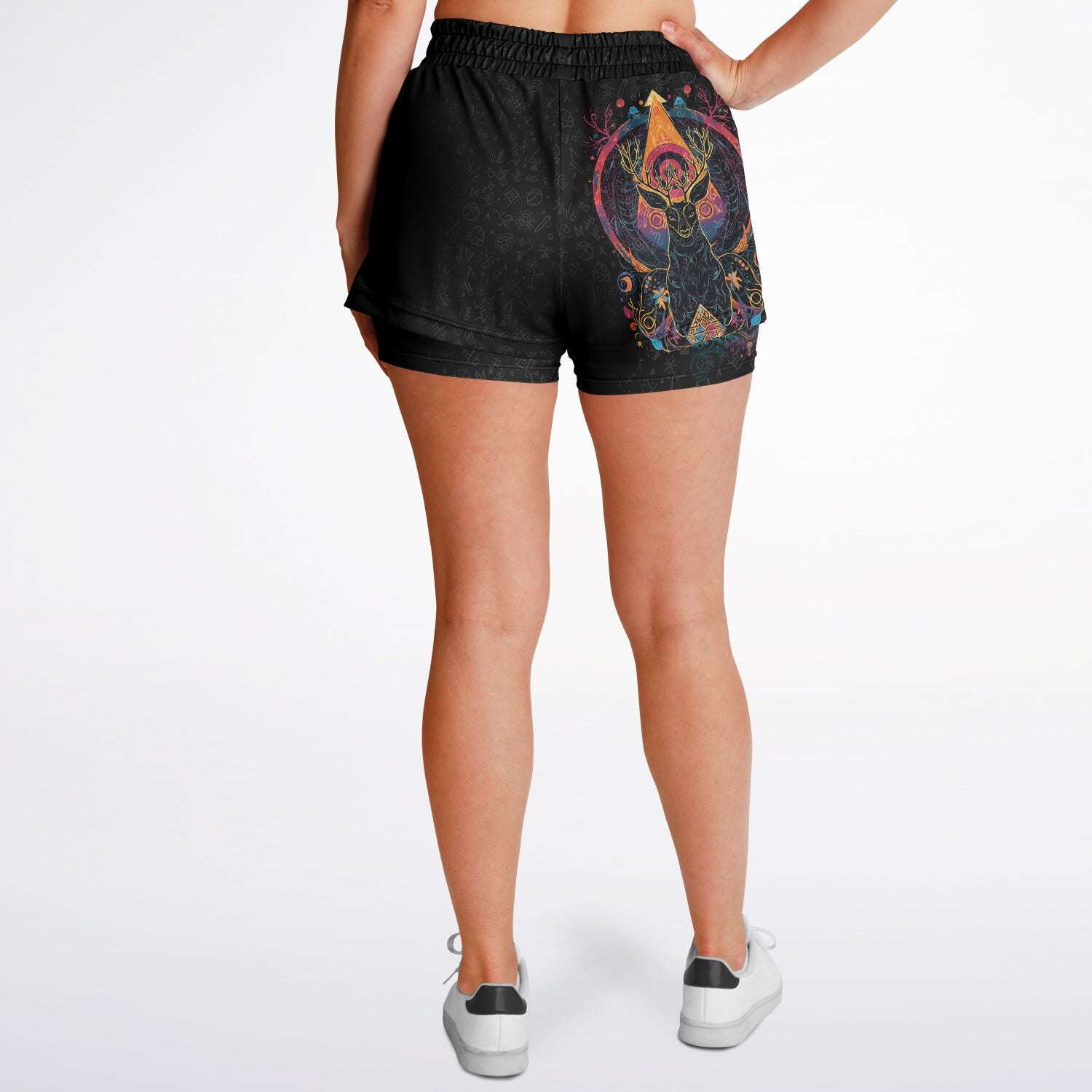 Lupine Dreams Women's 2-in-1 Shorts - Redwolf Jersey Works