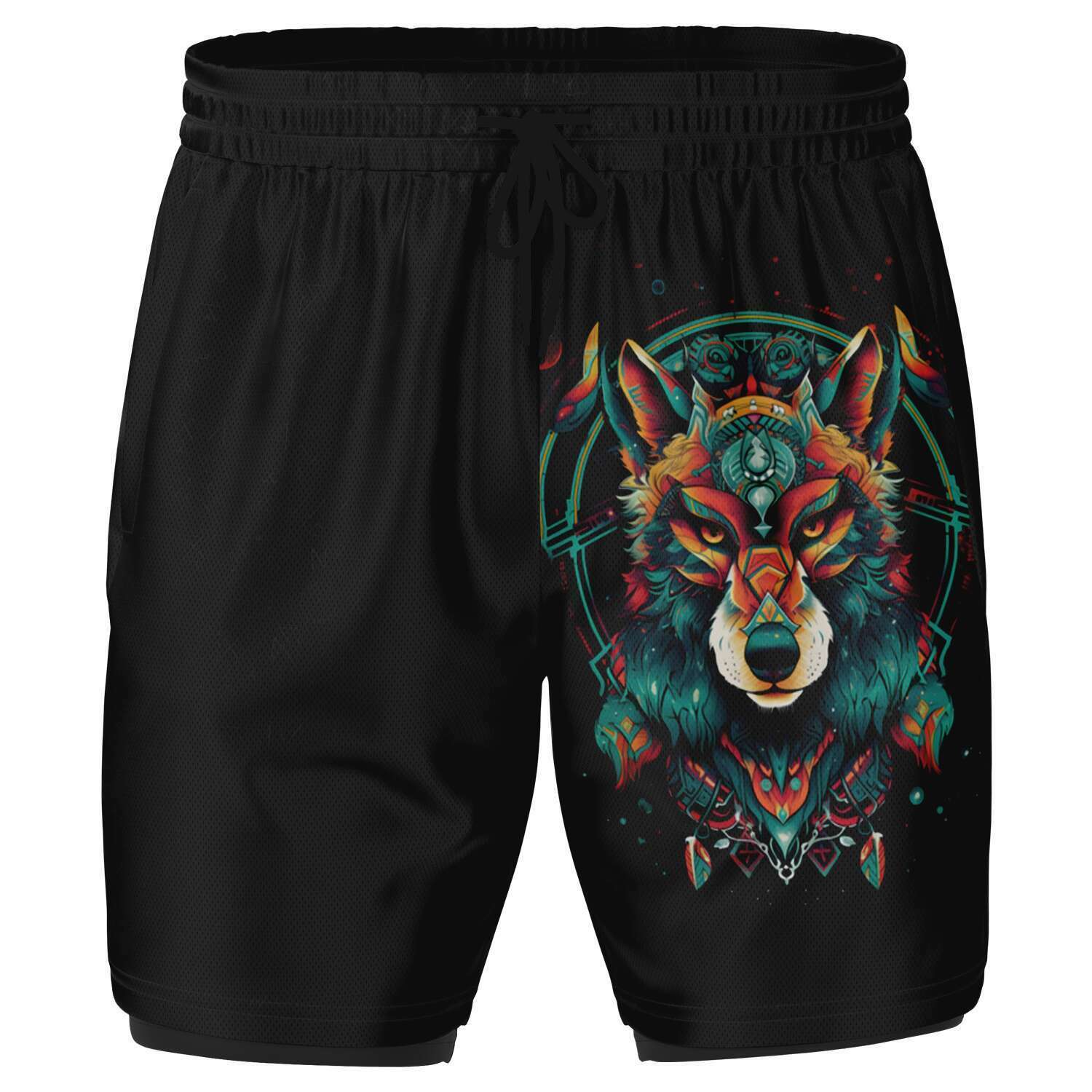 Lupine Dreams 2 in 1 shorts - Redwolf Jersey Works