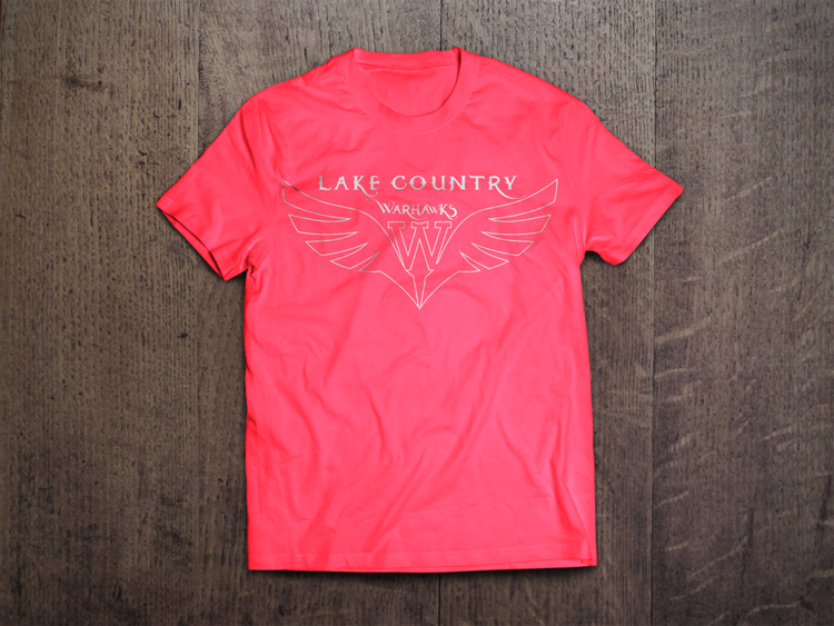 LC Warhawks Red Tshirt - Redwolf Jersey Works