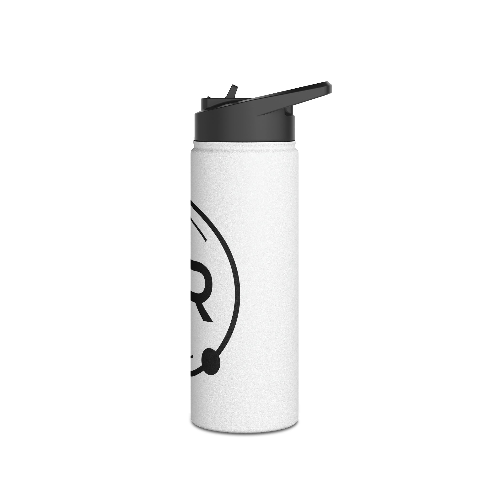 Hyperion White Stainless Steel Water Bottle, Standard Lid