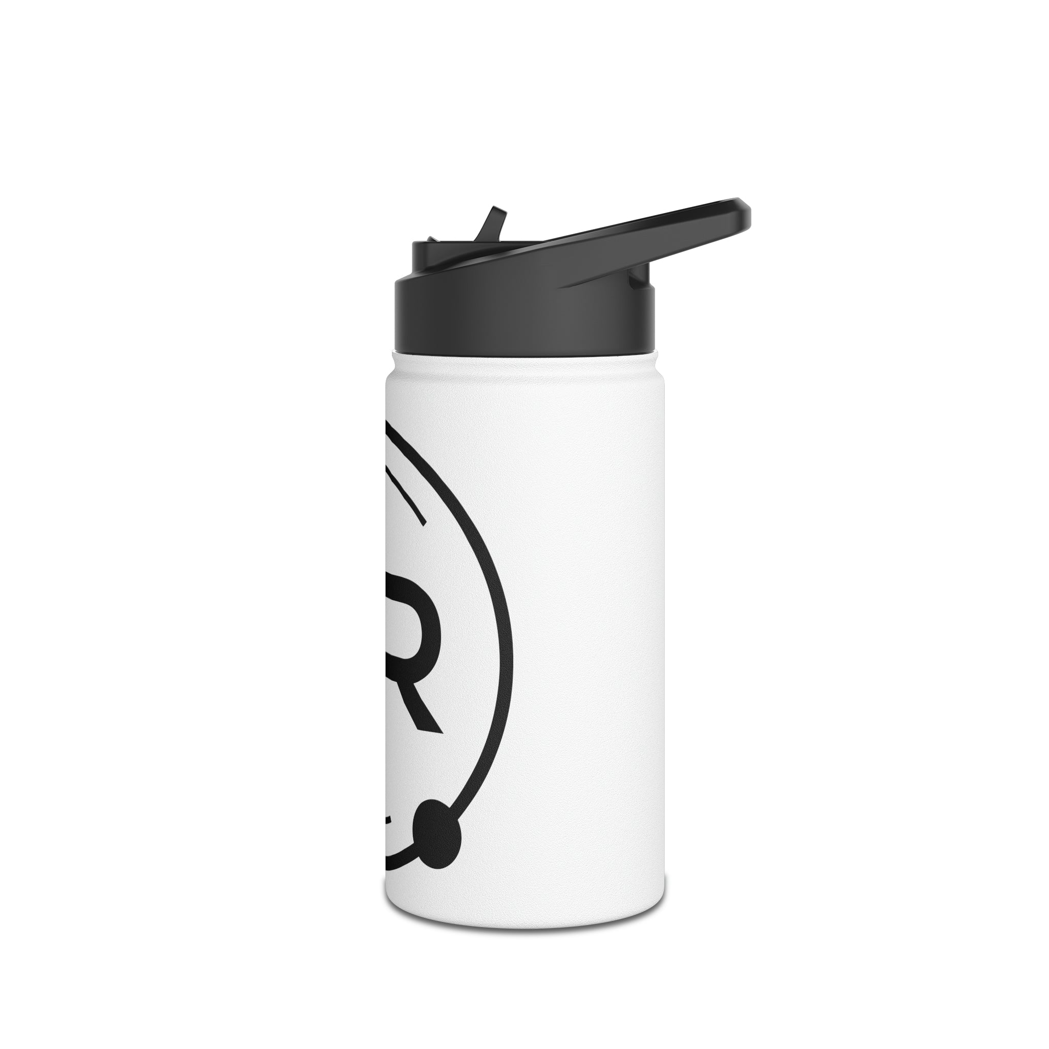 Hyperion White Stainless Steel Water Bottle, Standard Lid