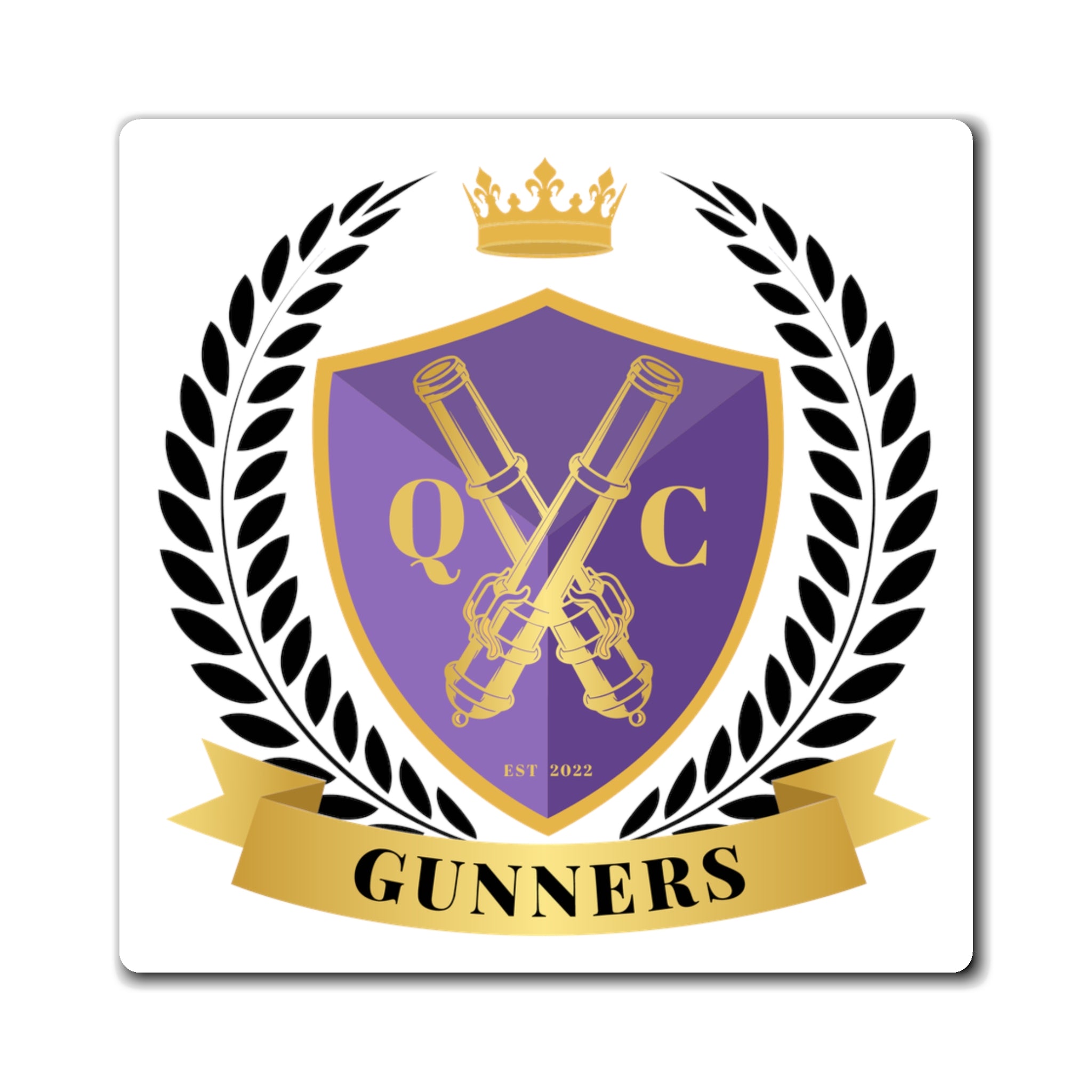 Queen City Gunners 3x3 Magnet