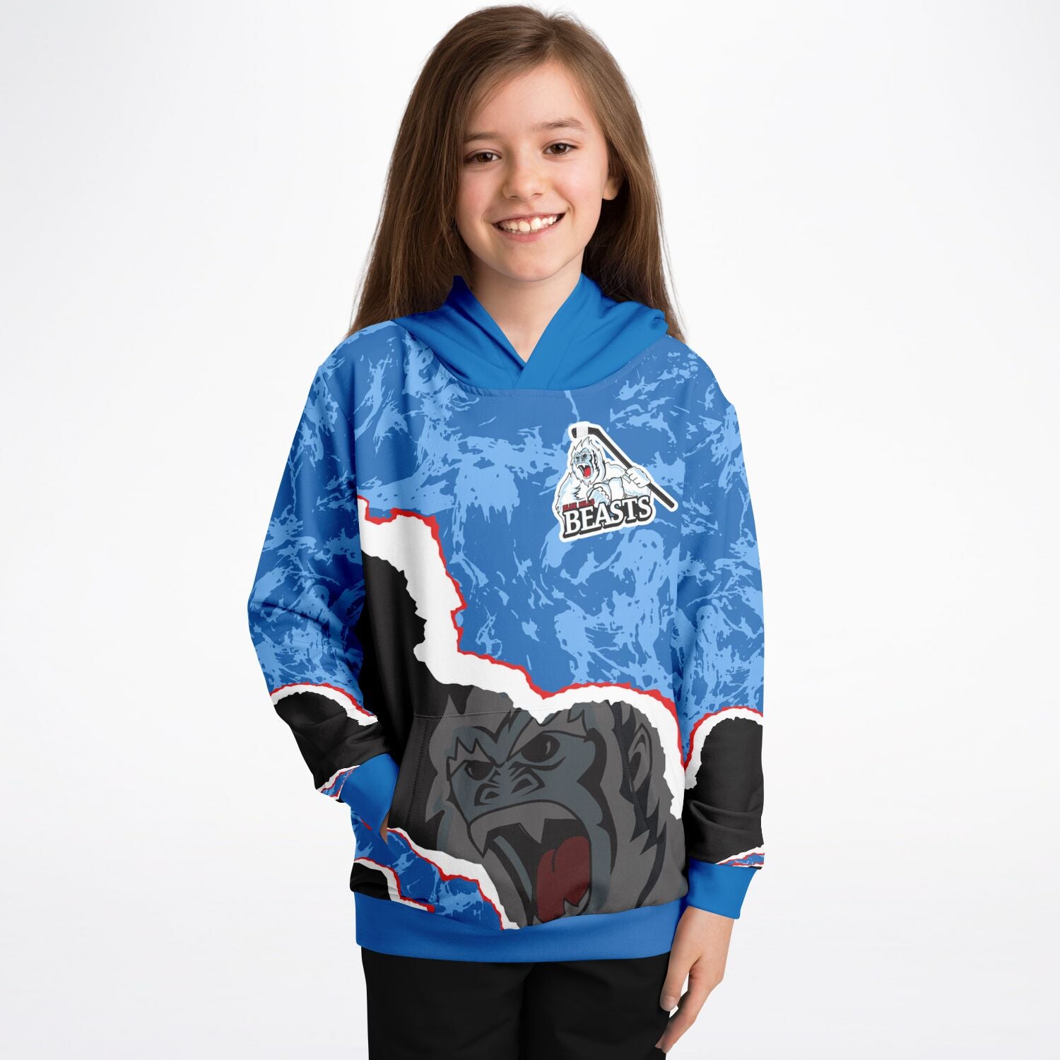 Blue Hills Beasts Athletic Kids Hoodie