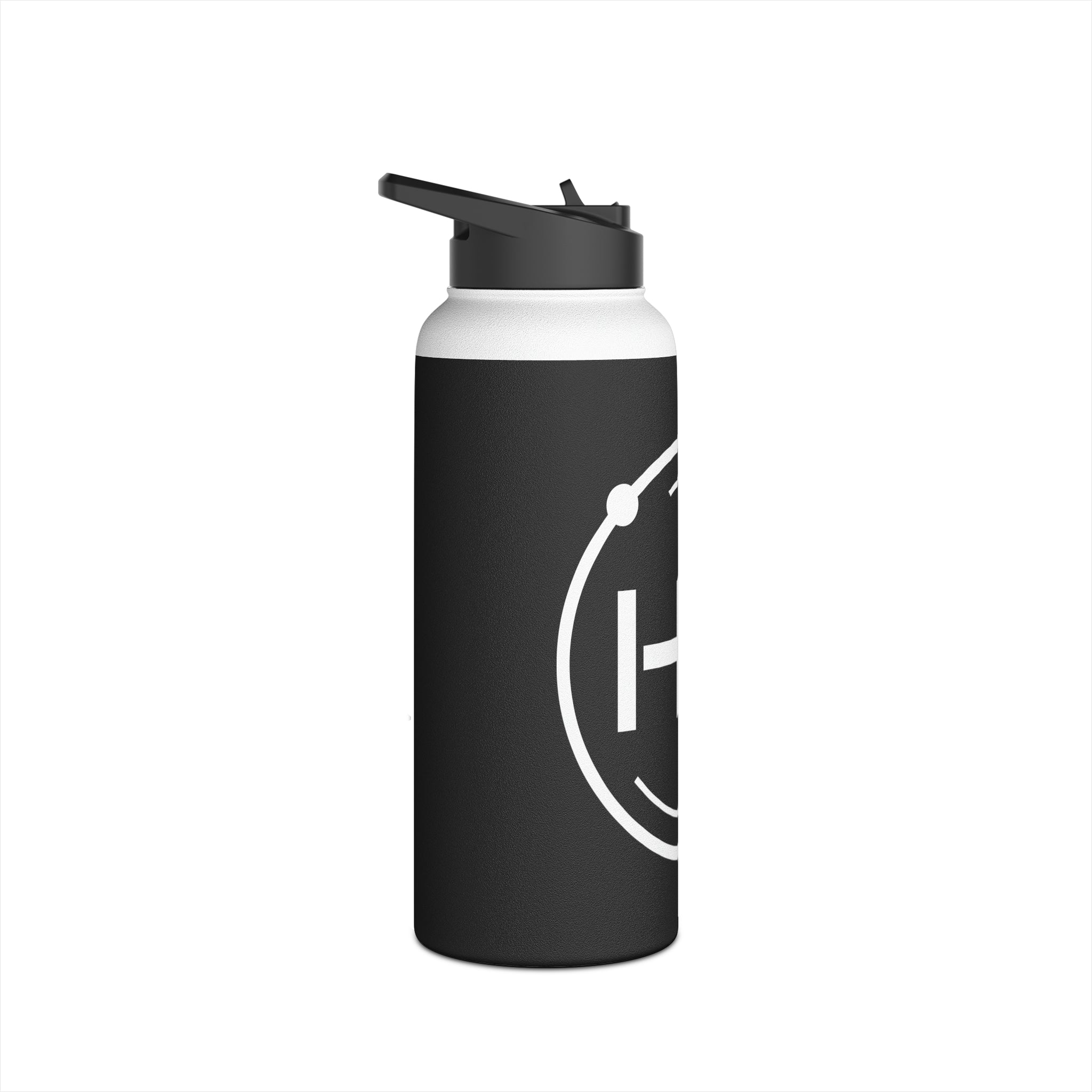 Hyperion Stainless Steel Water Bottle Black, Standard Lid