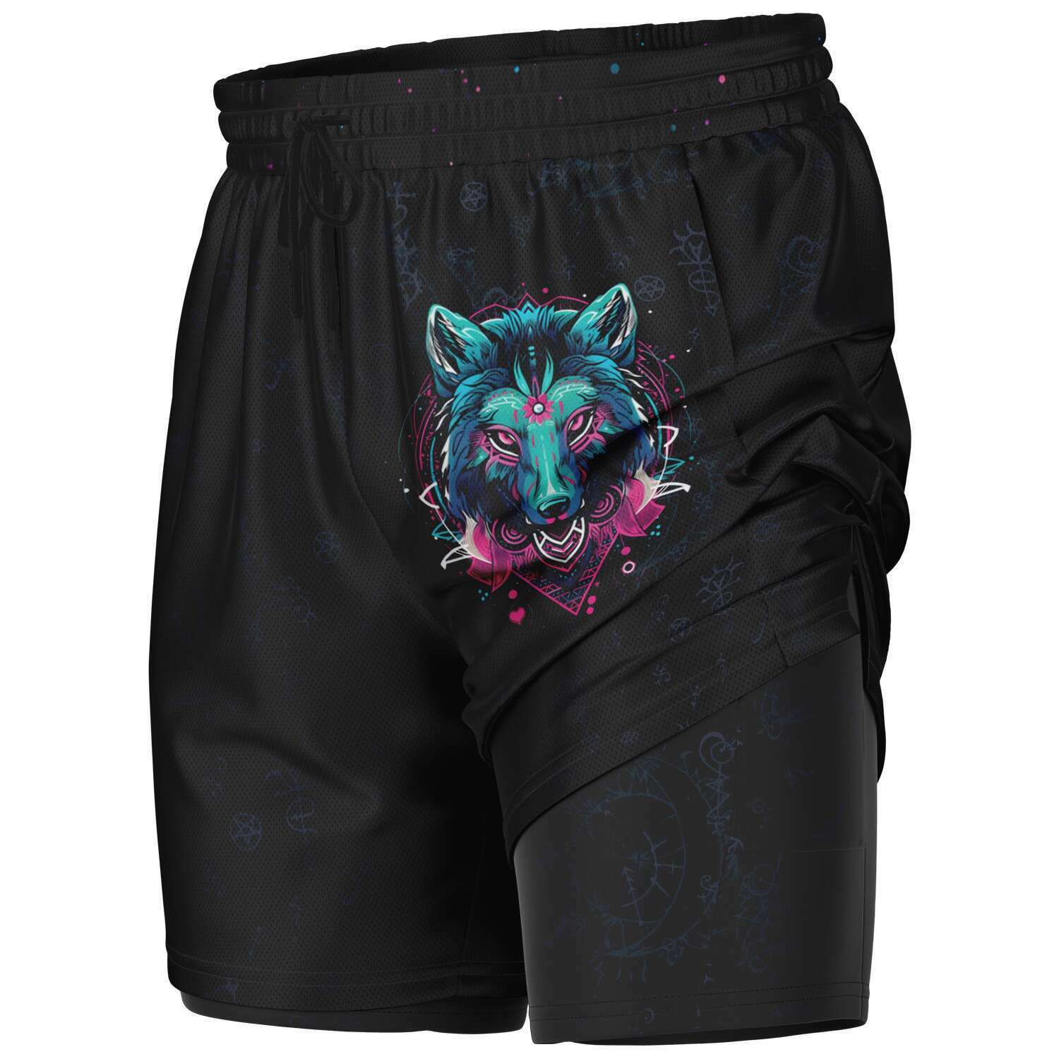 Aurora Howl Men's 2-in-1 Shorts - Redwolf Jersey Works