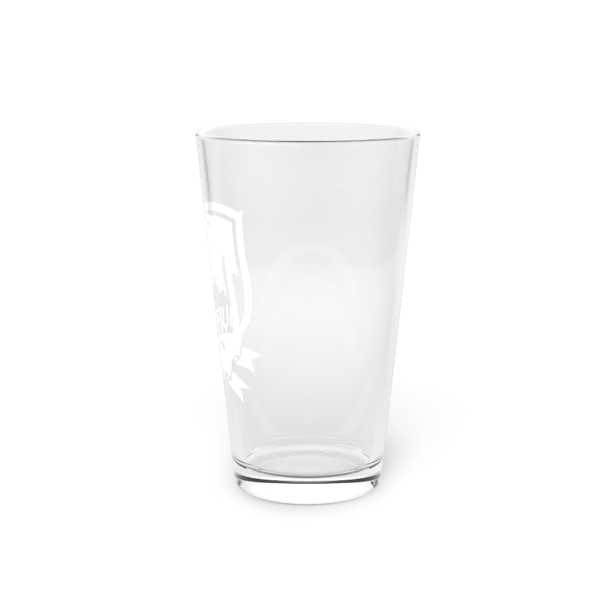 Buffalo Night White Pint Glass, 16oz