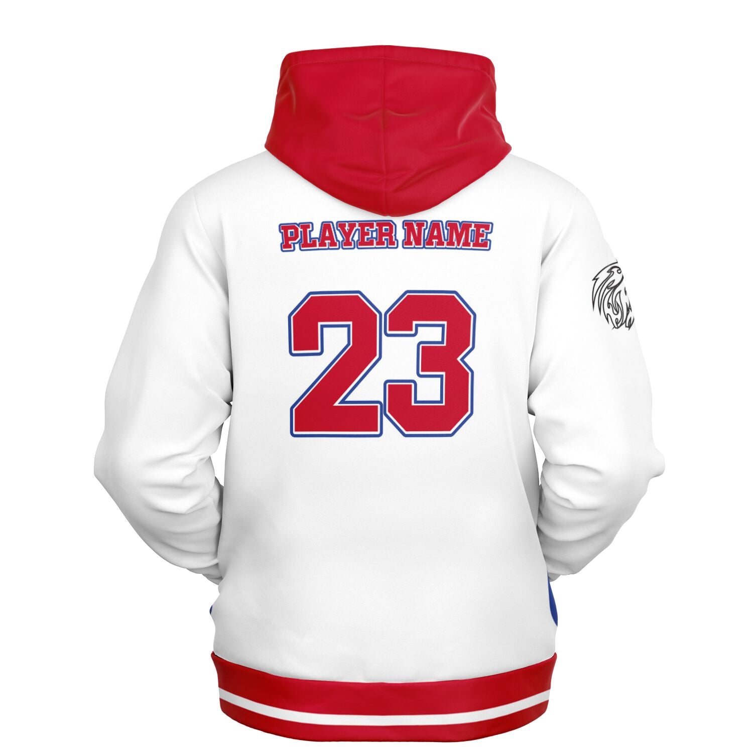 Blue Hills Beasts White Jersey Replica Hoodie