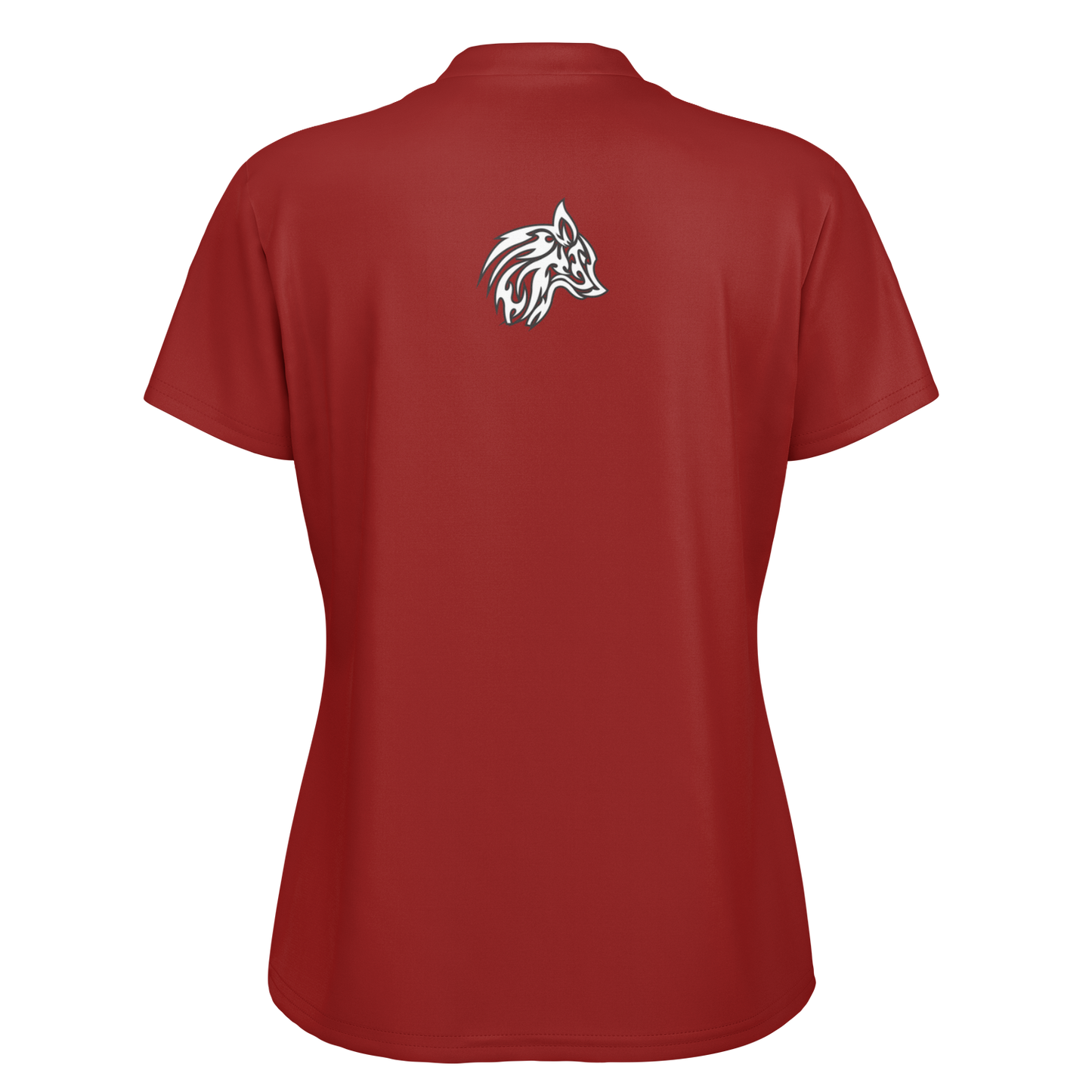 Tiki Wolf Bladed Collar Polo Shirt