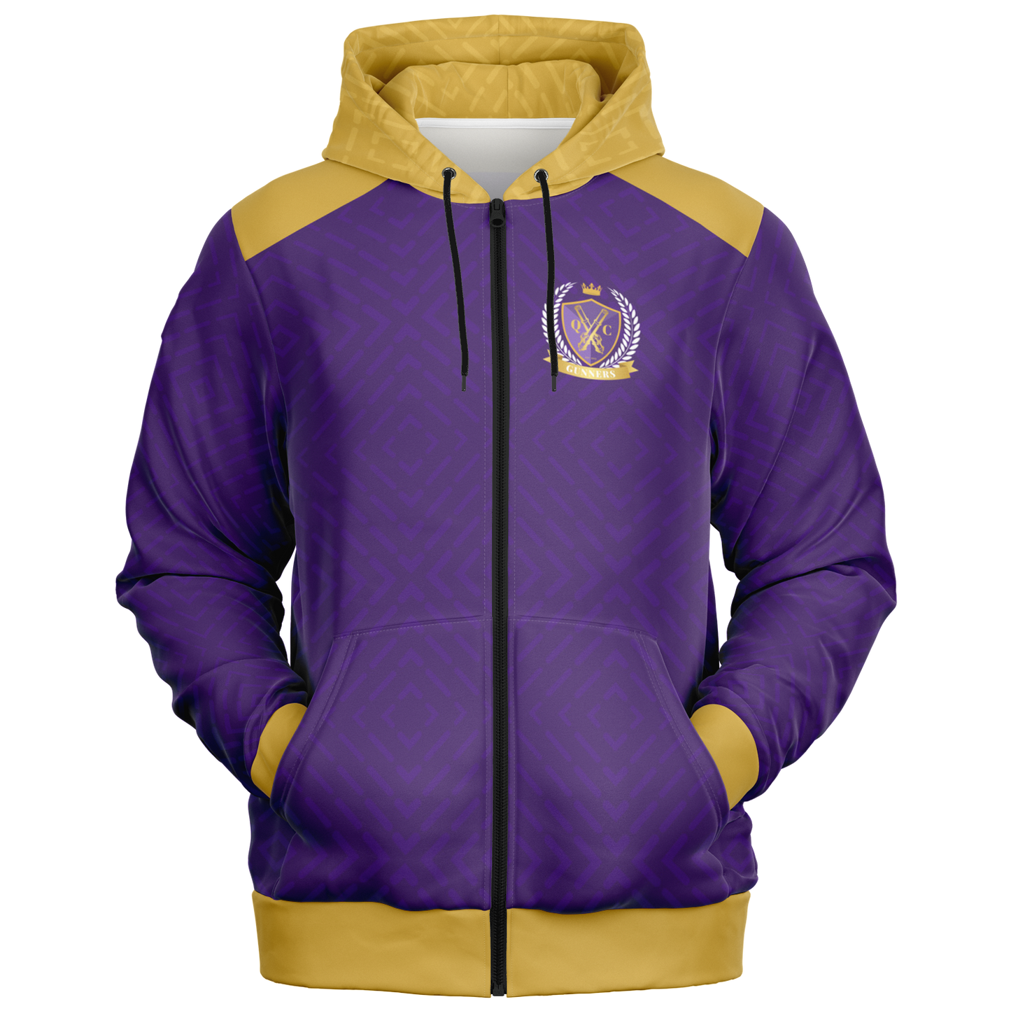 Queen City Gunners Athletic Zip-Up Hoodie