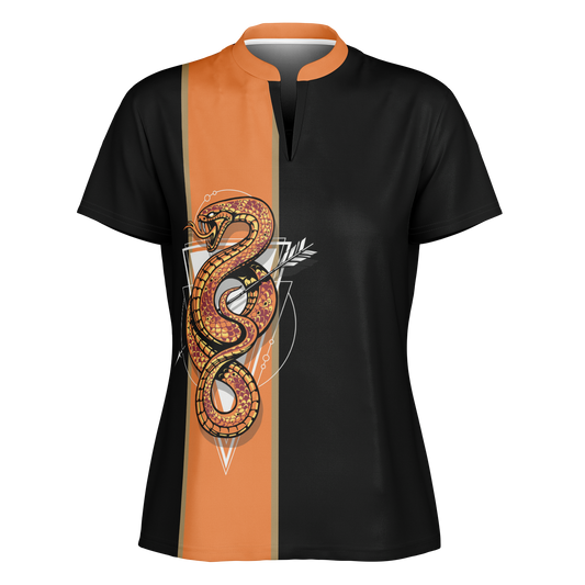 Viper Bladed Collar Polo Shirt Black Edition