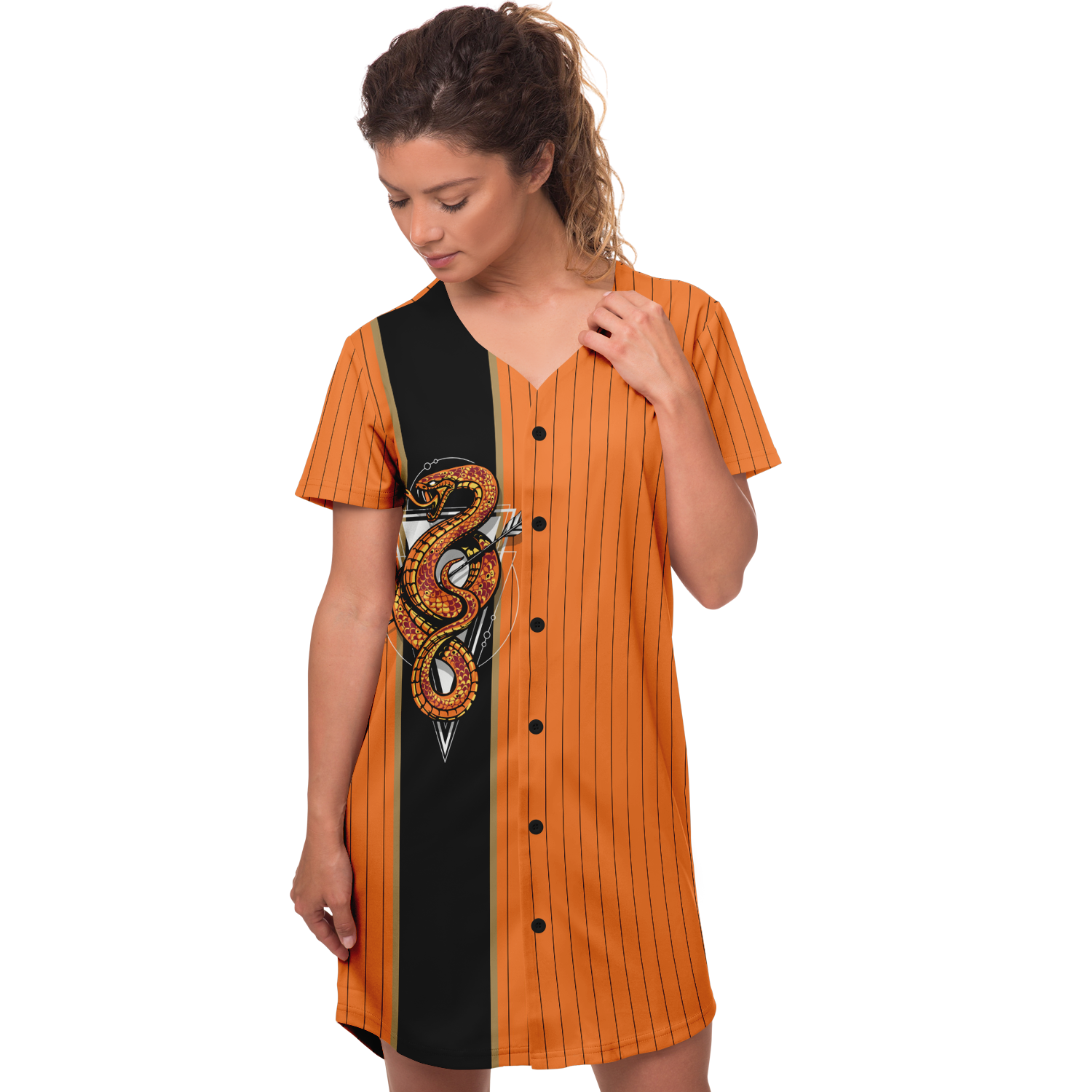 Viper Baseball Jersey Dress Orange Edition