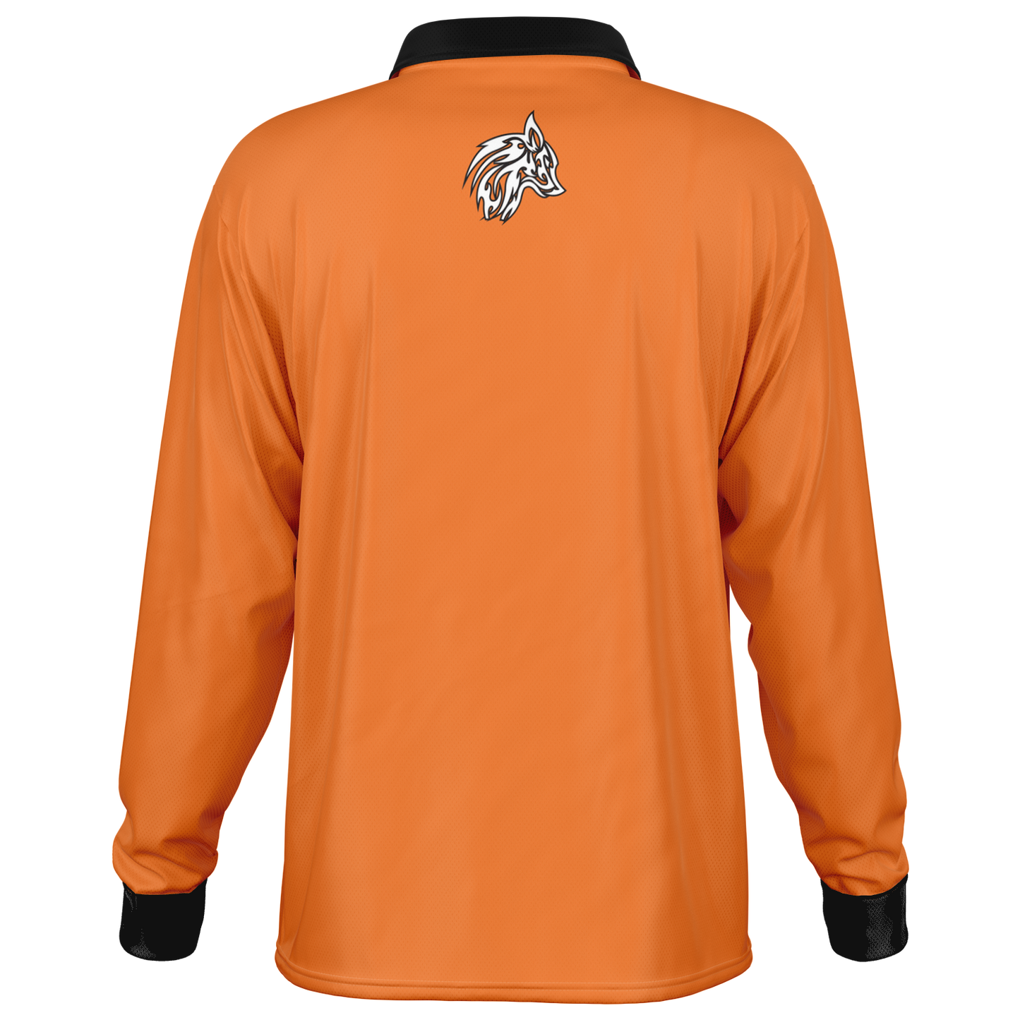 Men’s Viper Long Sleeve Polo Shirt Orange Edition