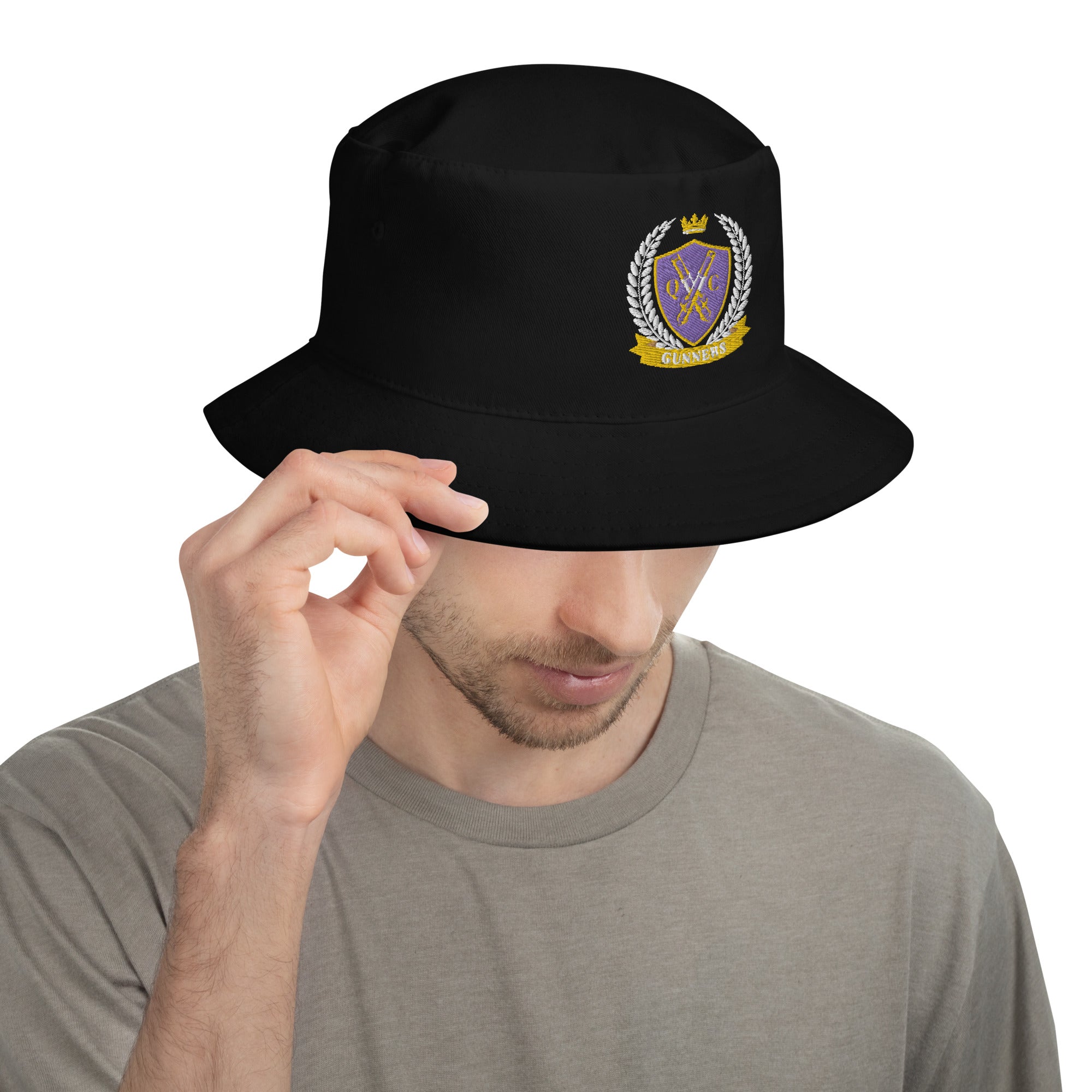 Queen City Gunners Black Bucket Hat
