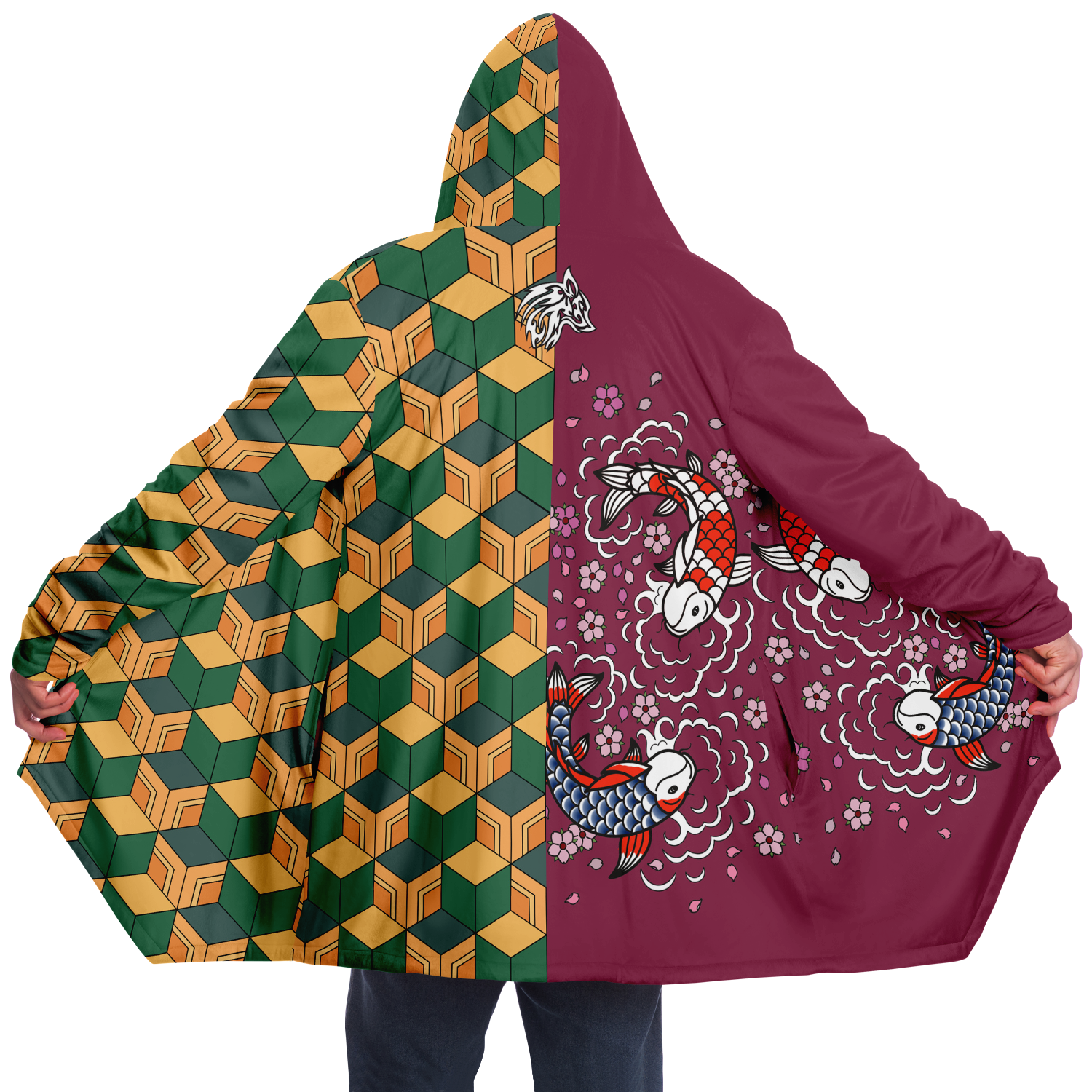 Giyu Tomioka inspired Microfleece Cloak