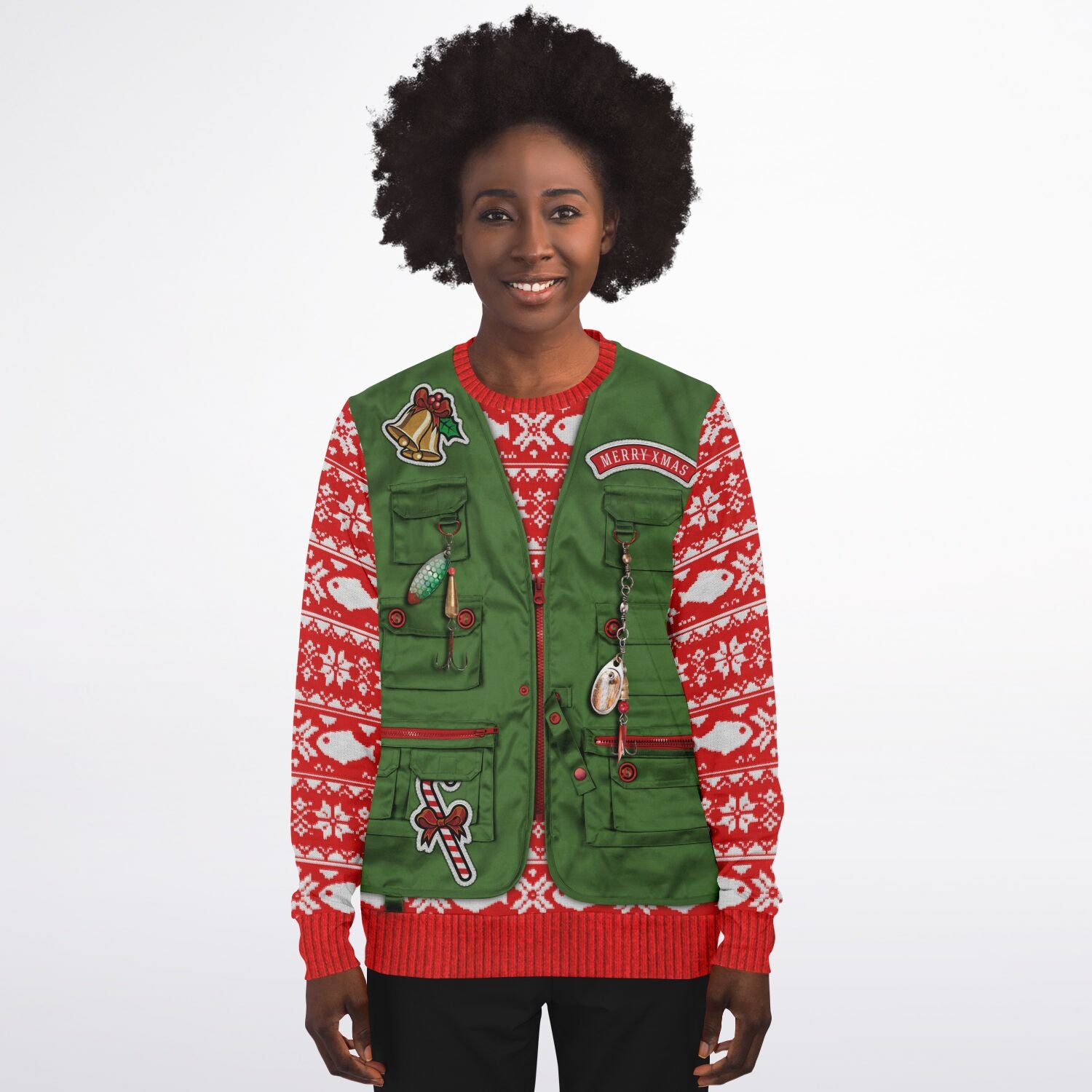 Ugly christmas sweater clearance vest