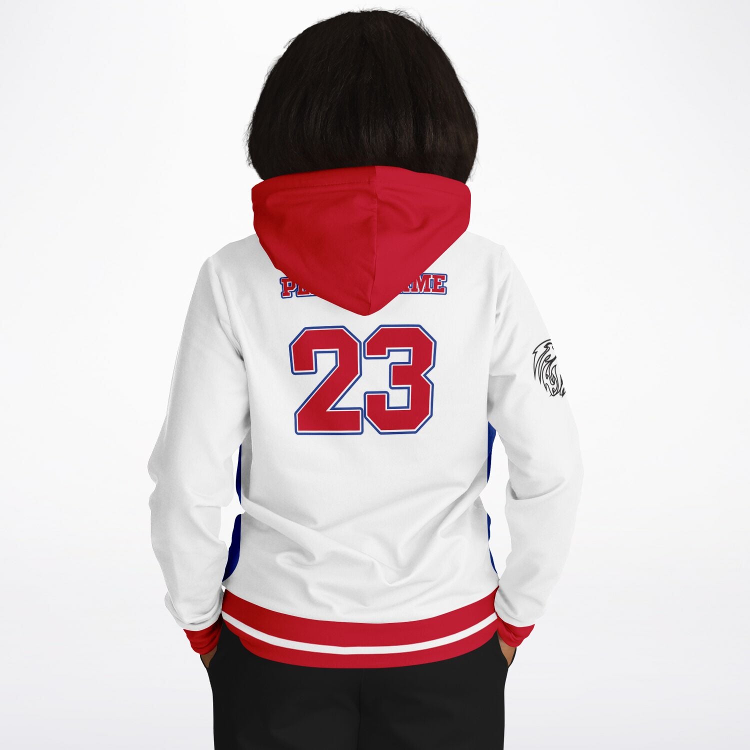 Blue Hills Beasts White Jersey Replica Hoodie