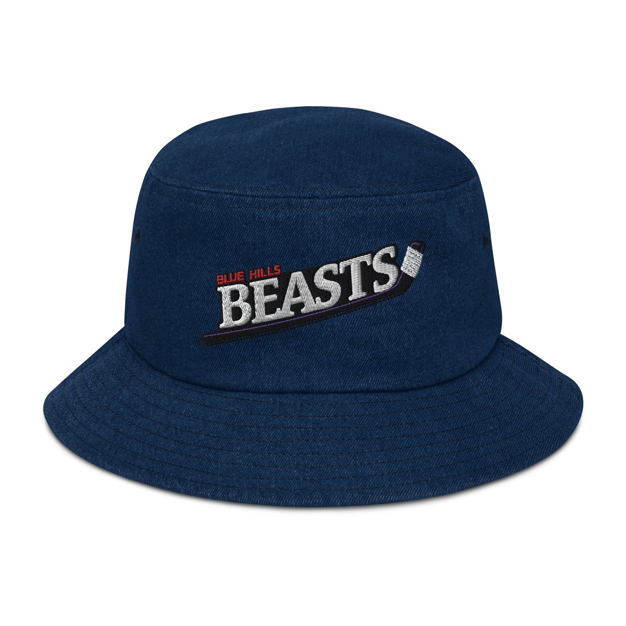 Blue Hills Beasts Denim bucket hat