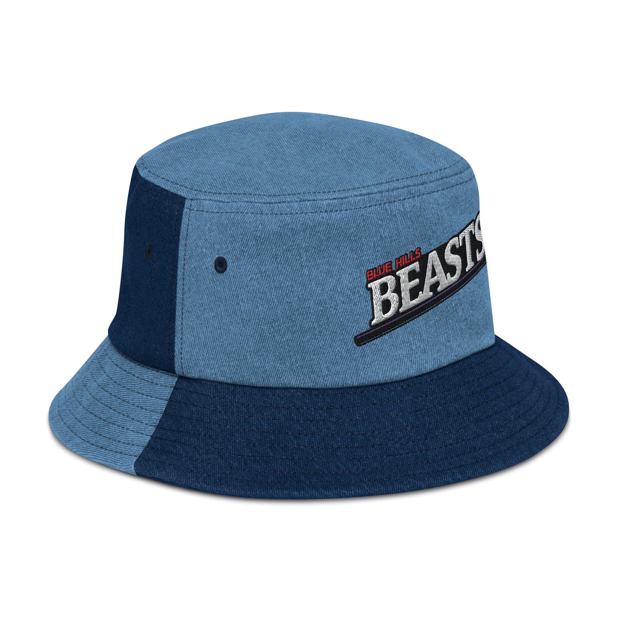 Blue Hills Beasts Denim bucket hat