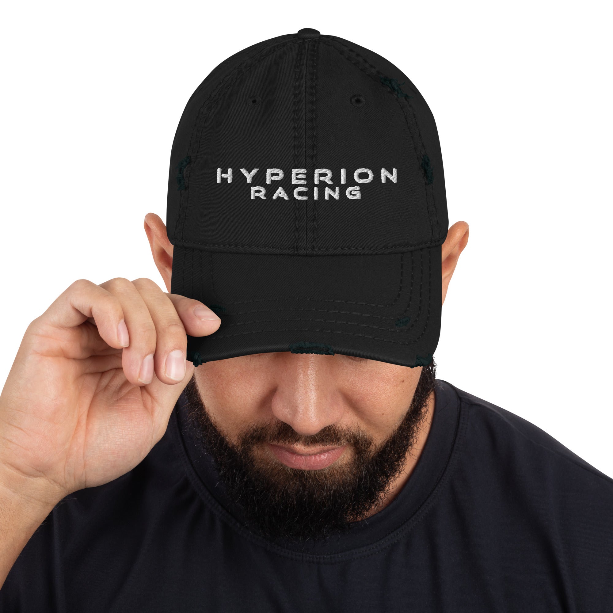 Hyperion Racing Full Logo Distressed Dad Hat