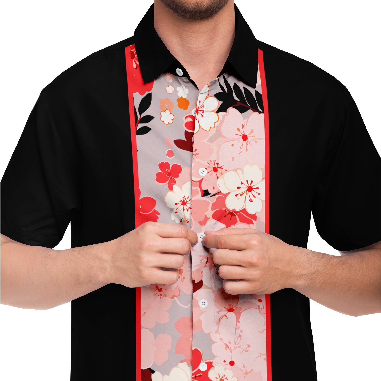 Sakura Retro Bowling Shirt