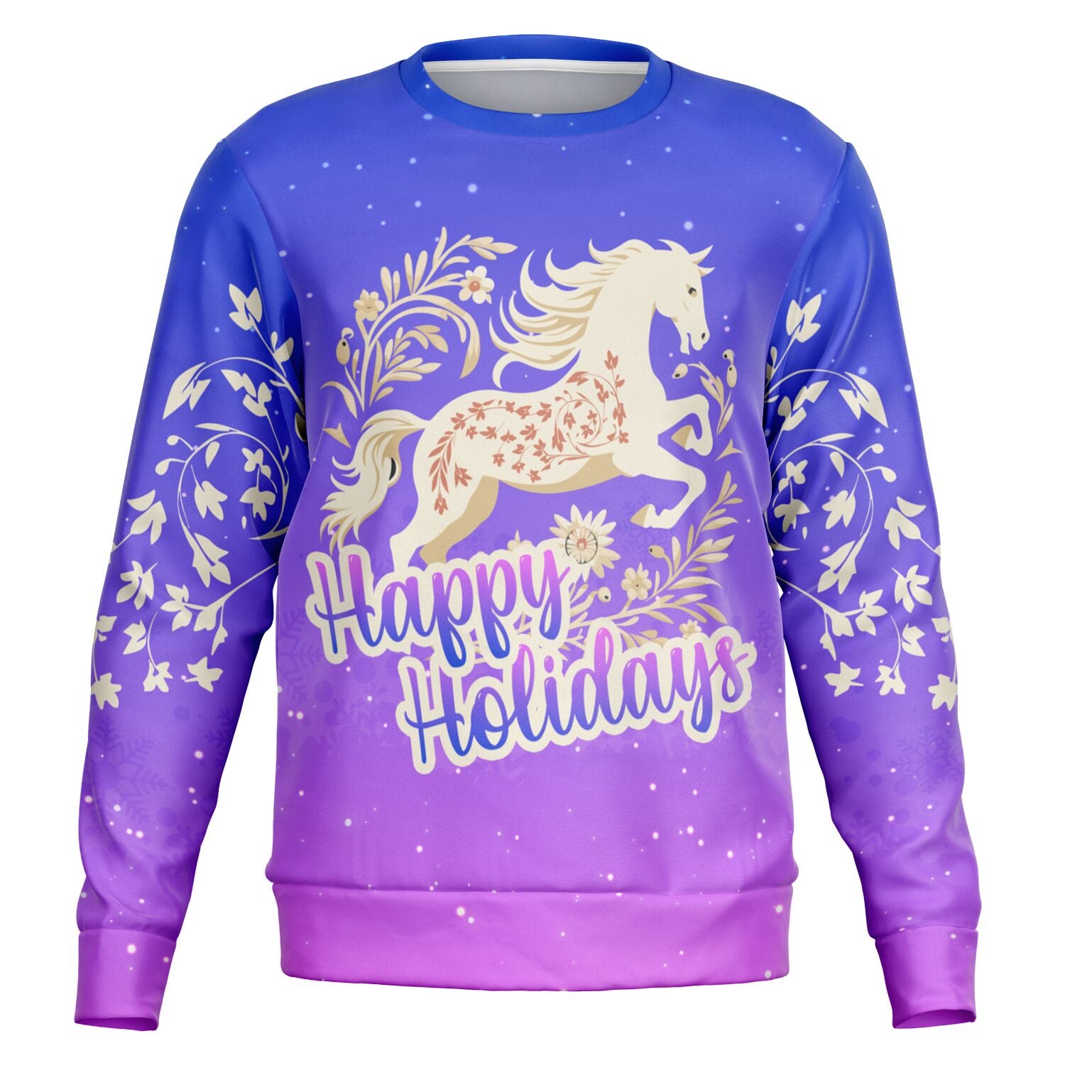 Happy Holidays - Purple with Horse