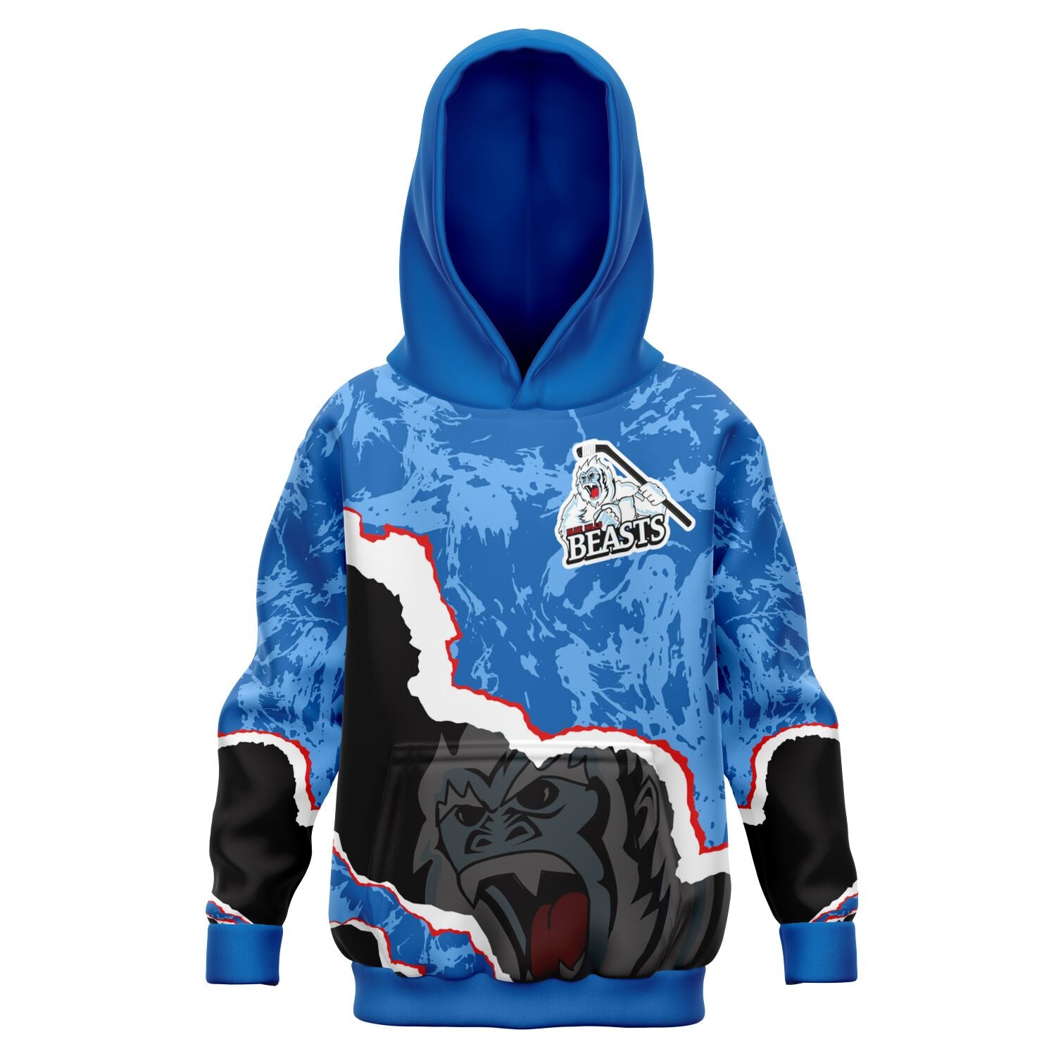 Blue Hills Beasts Athletic Kids Hoodie