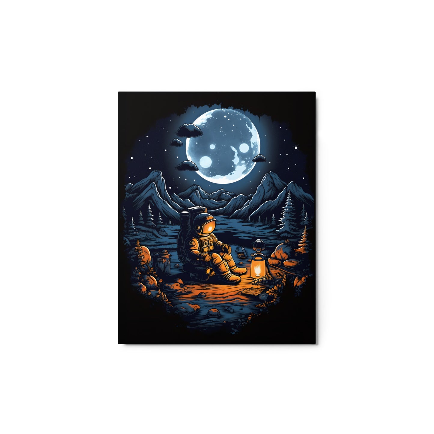 Lunar Luminary Metal Print