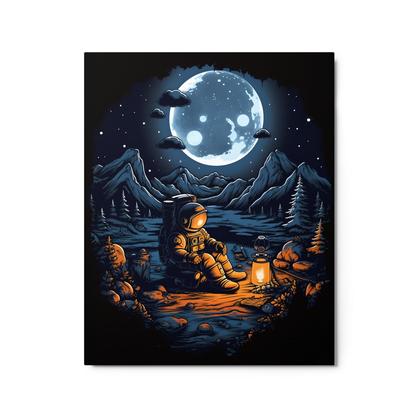 Lunar Luminary Metal Print